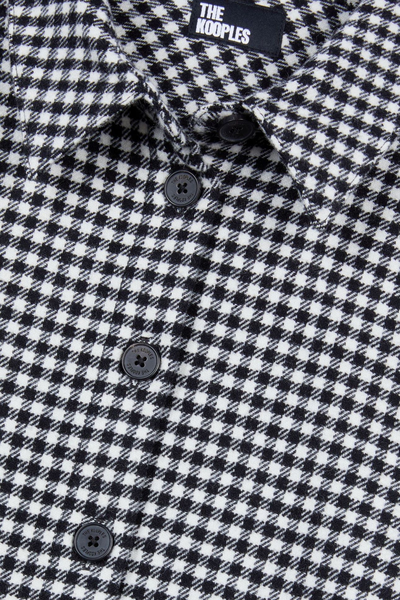 LONG-SLEEVED SHIRT W CLASSIC COLLAR BLACK WHITE 4