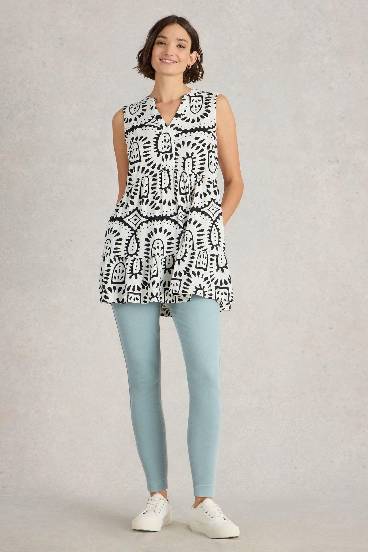 JANEY CROP JEGGING MID BLUE 1