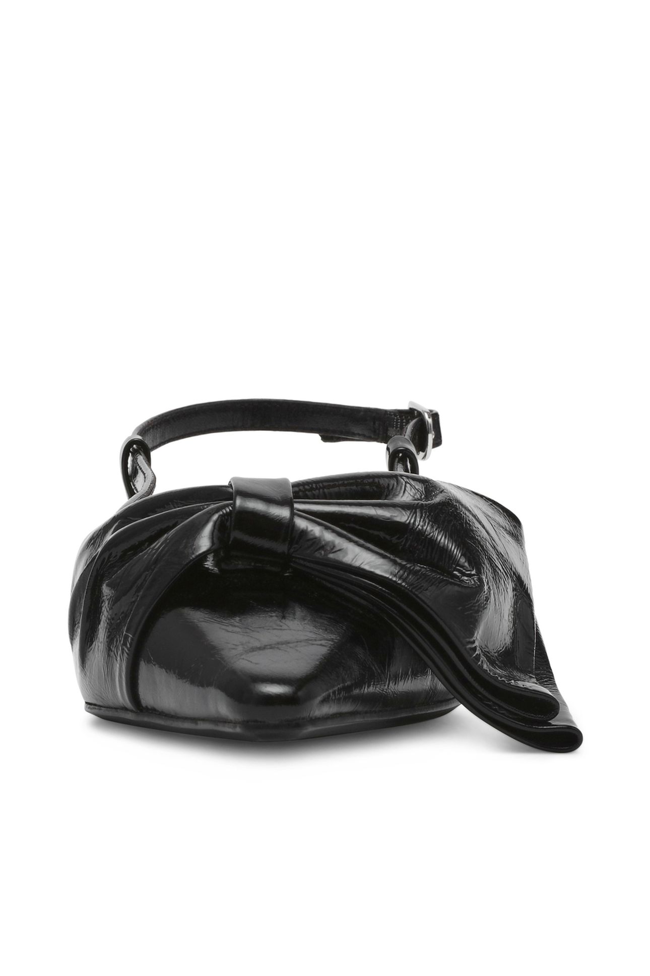 DAZZLED FLAT SHOES BLACK LEATHER 3