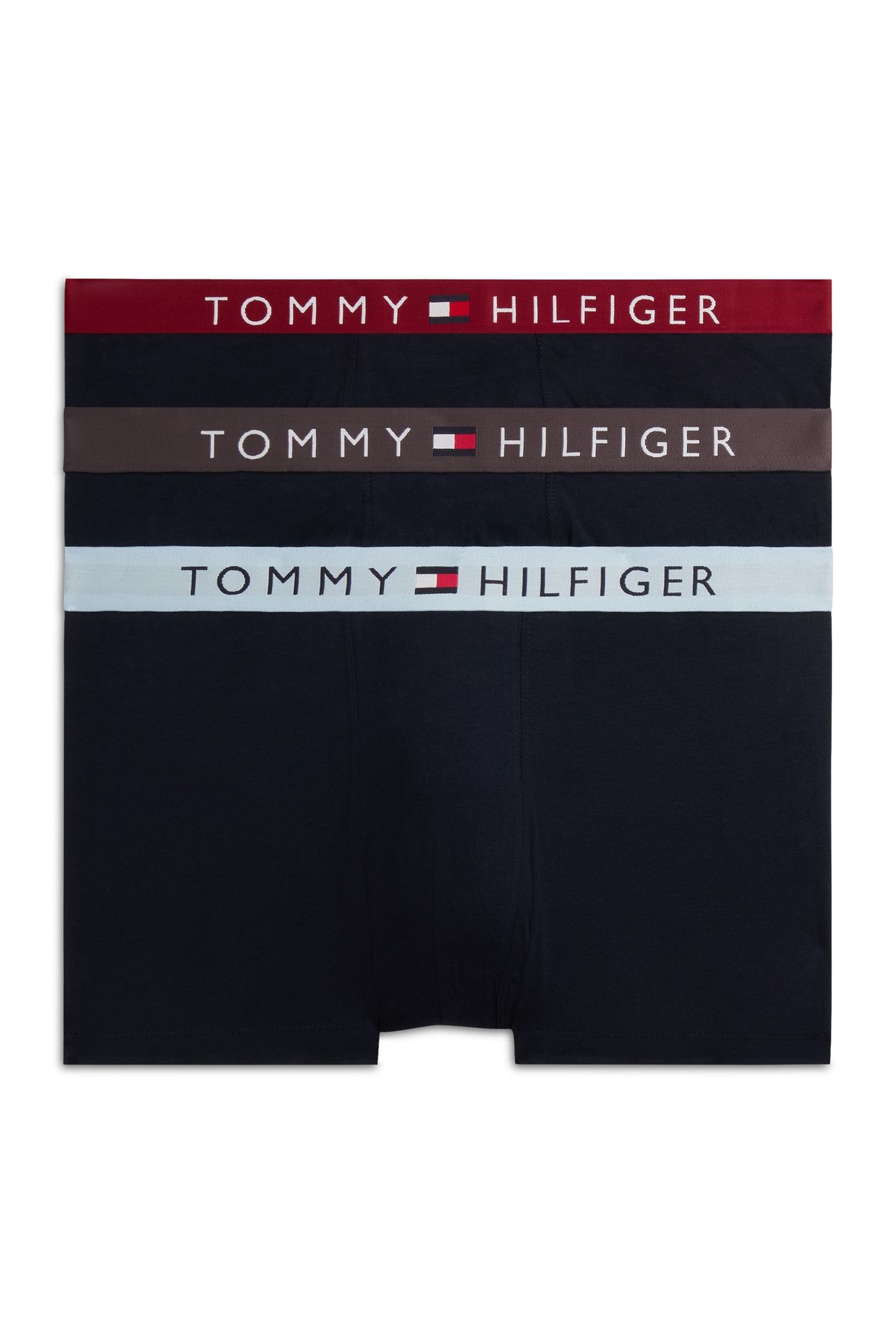 3-PACK TRUNK WAISTBAND DRK ASH/BRZY BLU/ROUGE 2