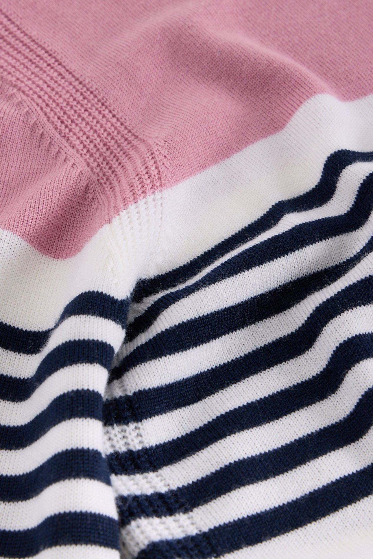 STRIPE CREW MERINO PINK MULTI 4