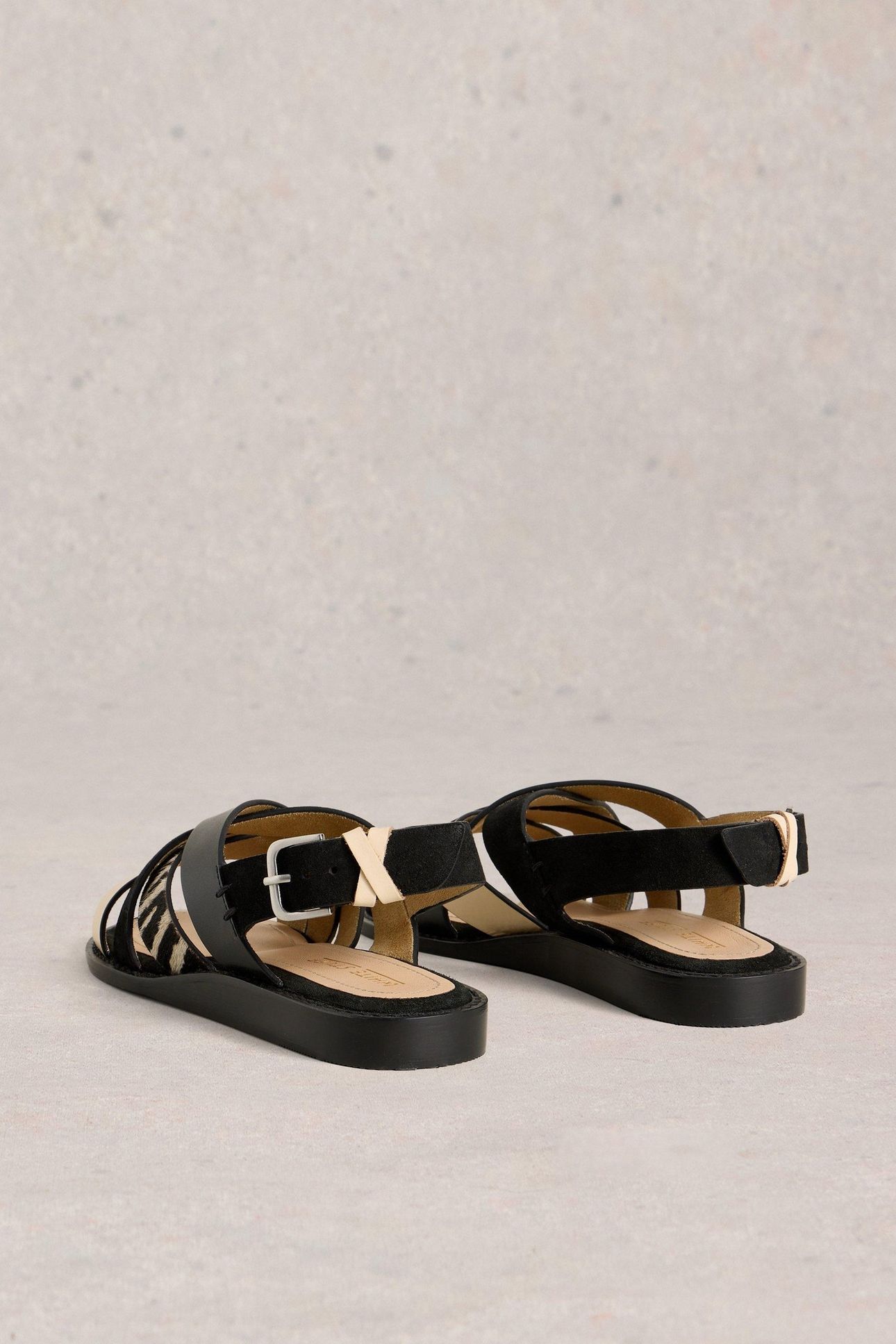 HOLLY MINI WEDGE SANDAL PURE BLACK 3