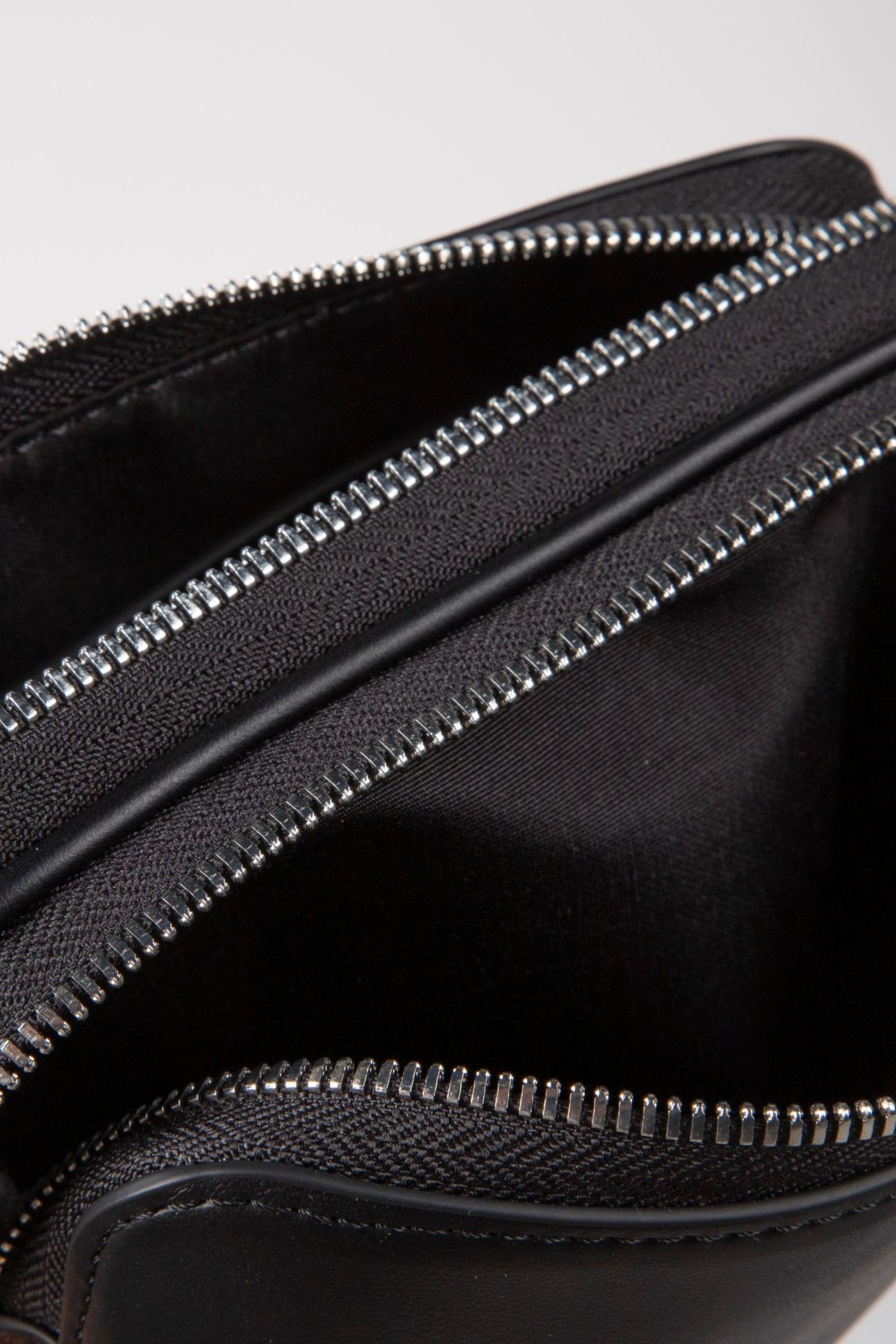WEBBING DOUBLE STRAP CROSSOVER BLACK/SHINY NICKEL 5