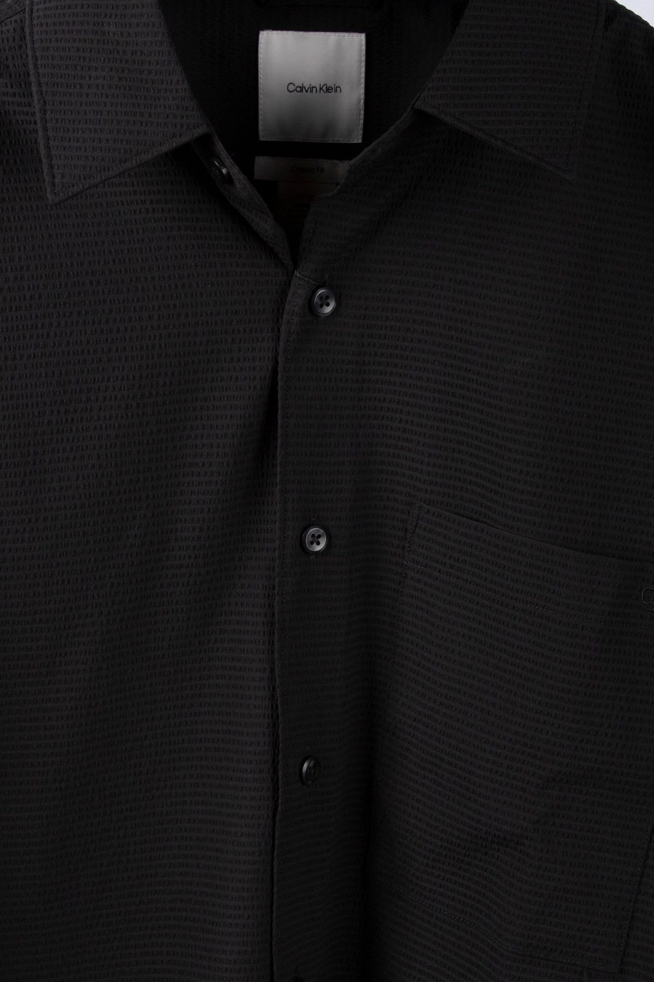SS SOLID SEERSUCKER SHIRT BLACK 4
