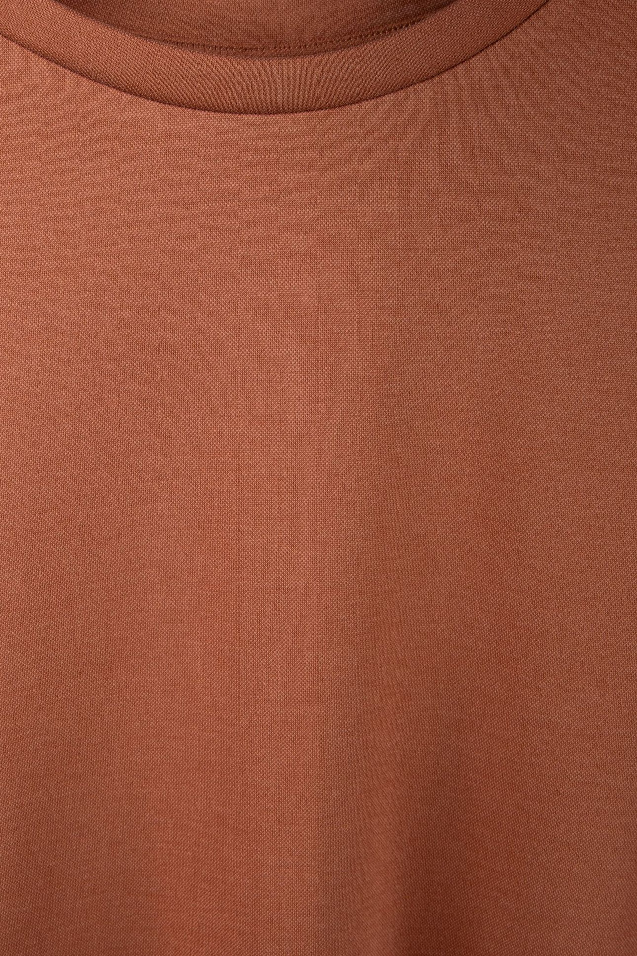 TOP BOXY WASHED MODAL PIQUE CACAO 4