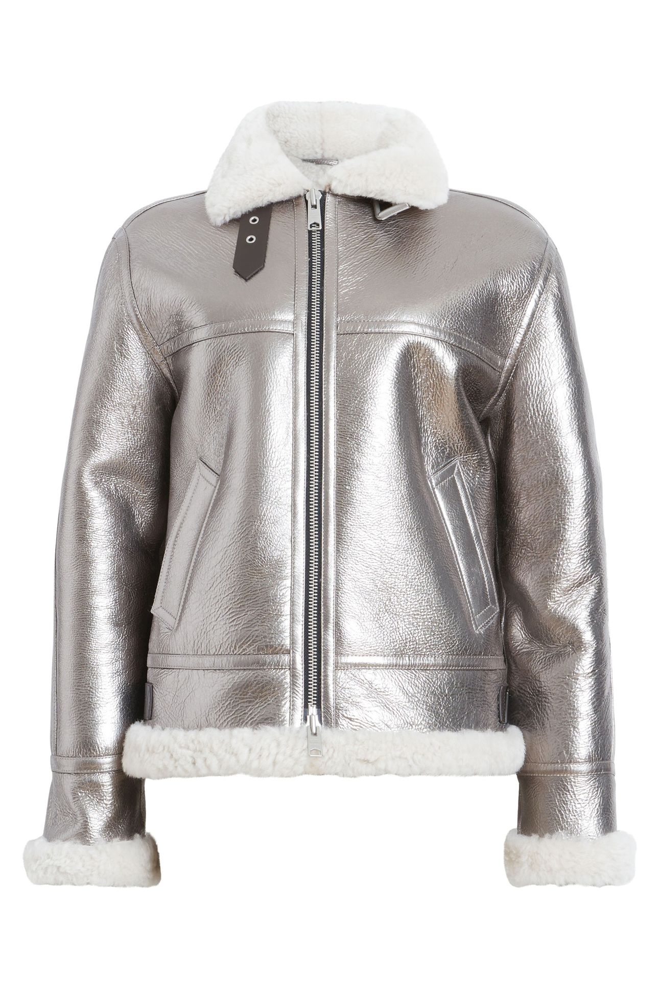 LOREL FLYING JACKET SILVER/OFF WHITE 6