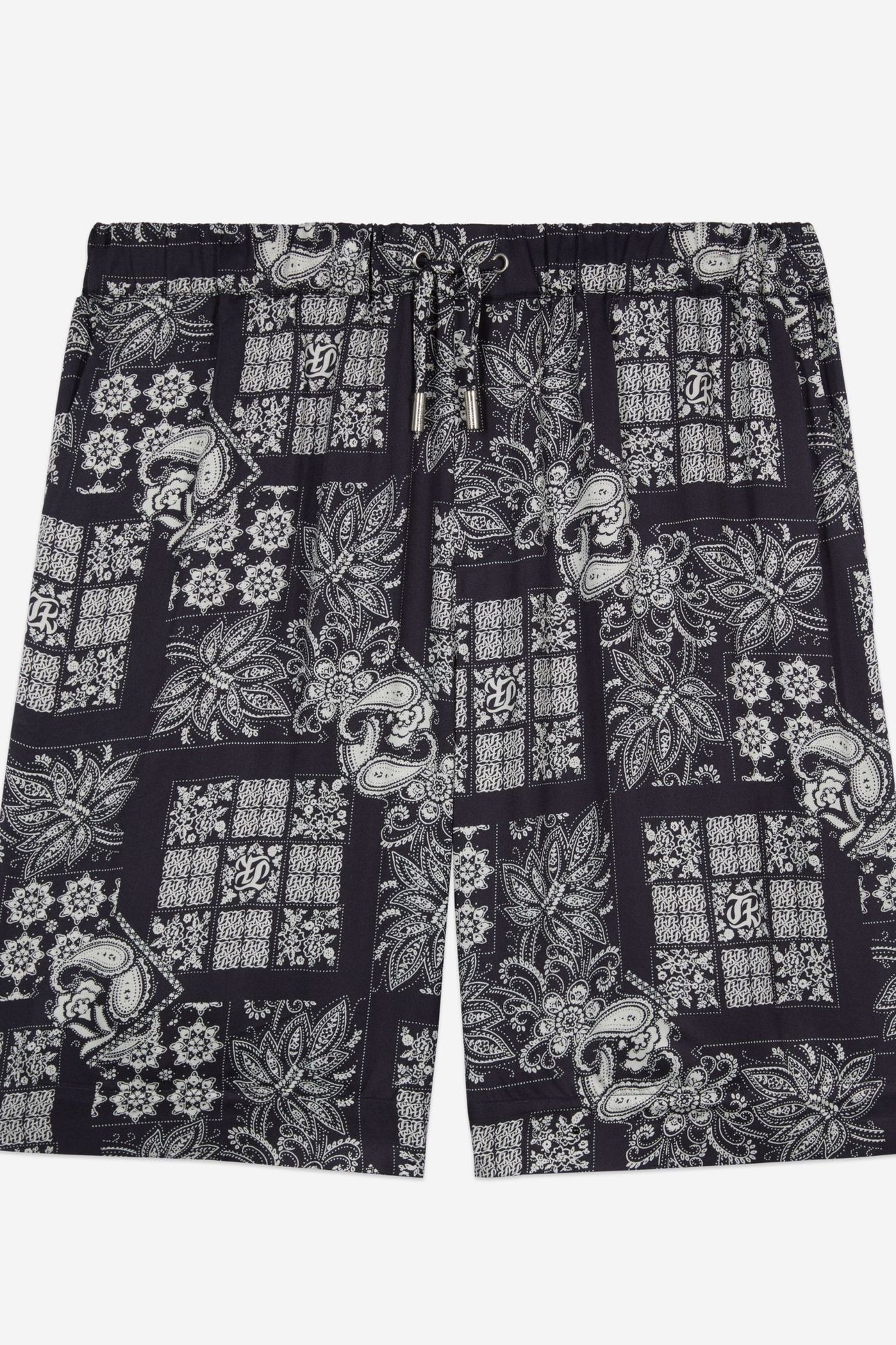 SHORTS WITH ELASTIC WAIST NAVY/WHITE 5
