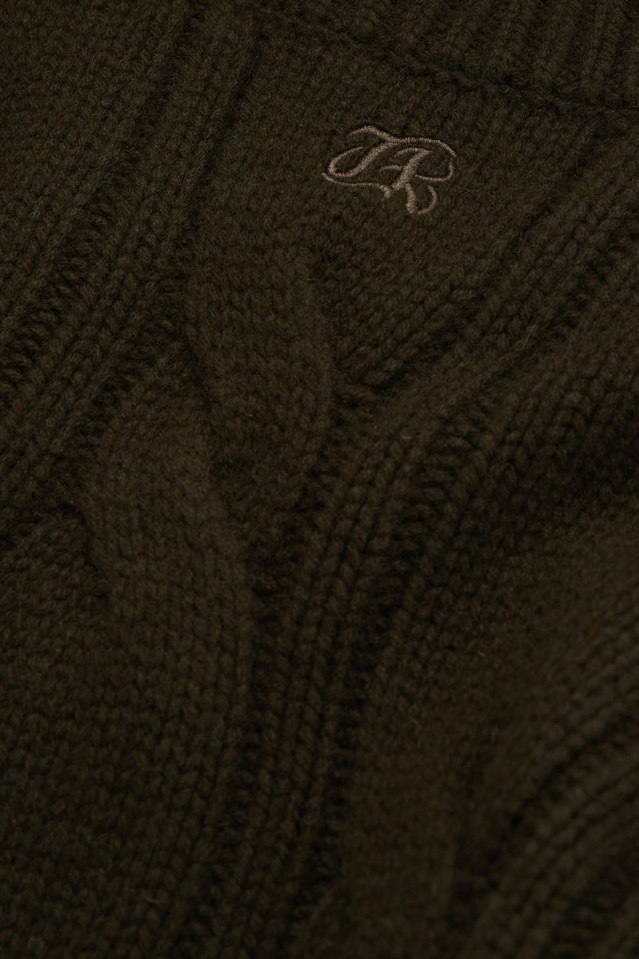PULL COL AROUND TWISTED DARK GREEN 6