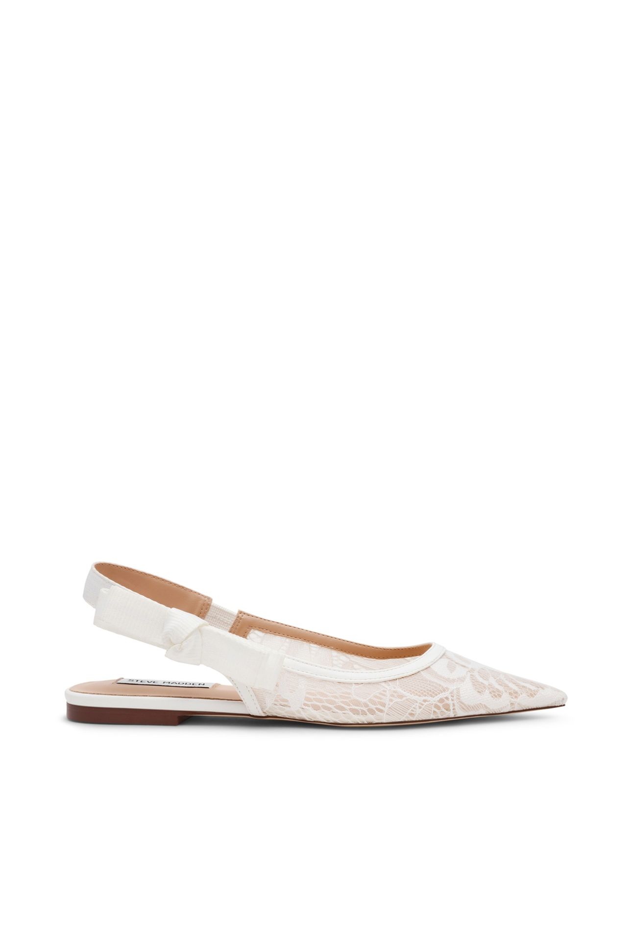OLYVIA-L FLAT SHOES WHITE LACE 1