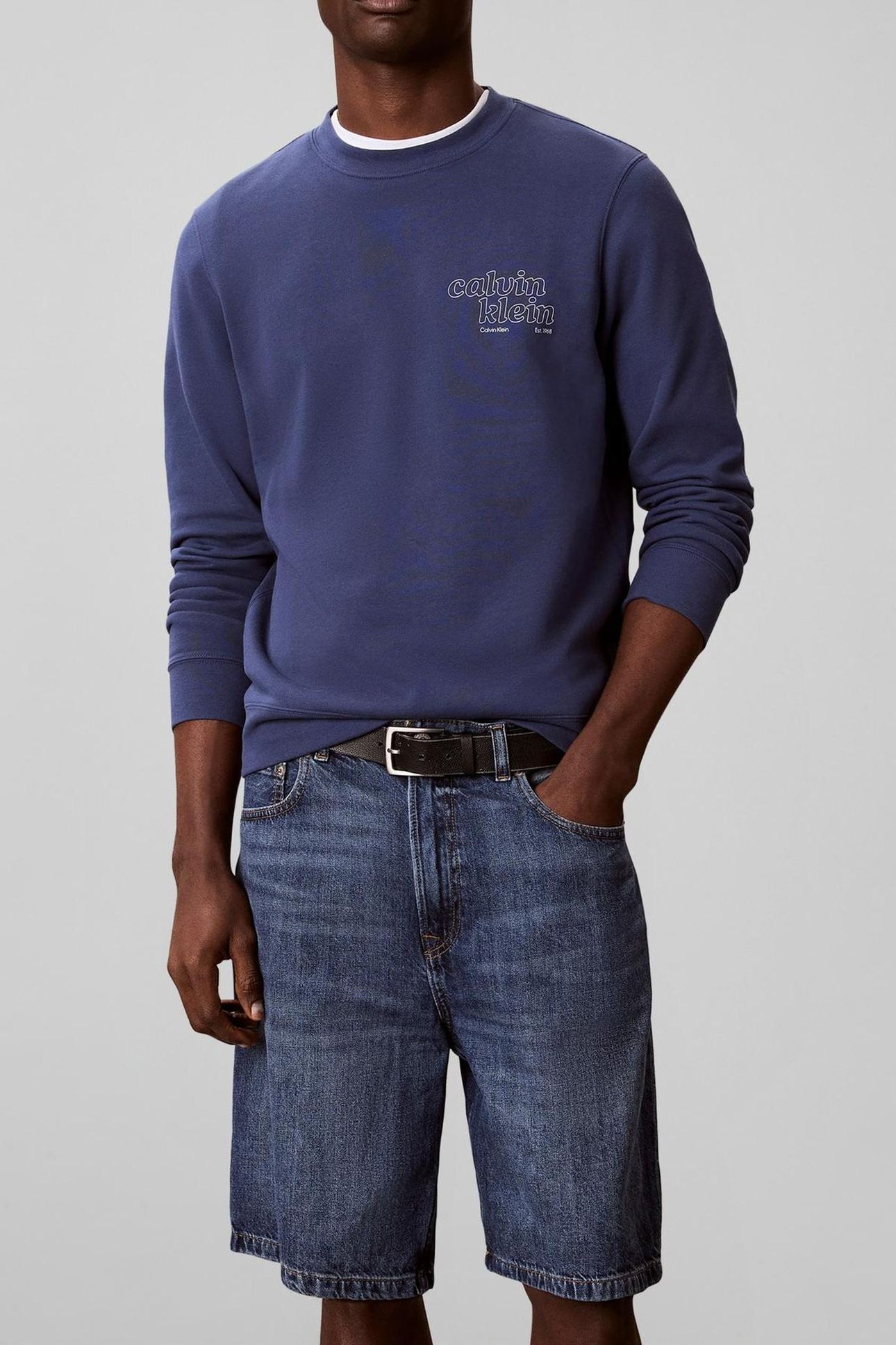 LONG SLEEVE CLASSIC 350GSM TERRY SEASONAL DARK DENIM 1