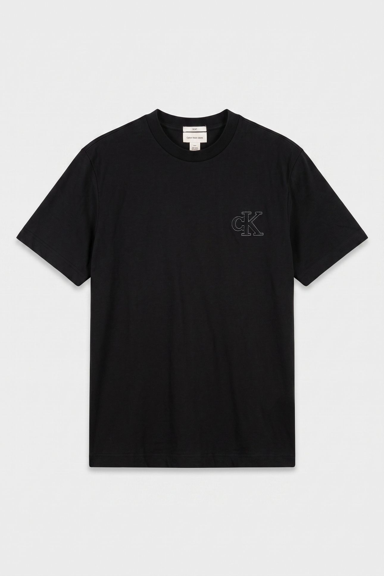 SS 30S JERSEY EASY MONOGRAM TEE BLACK 3