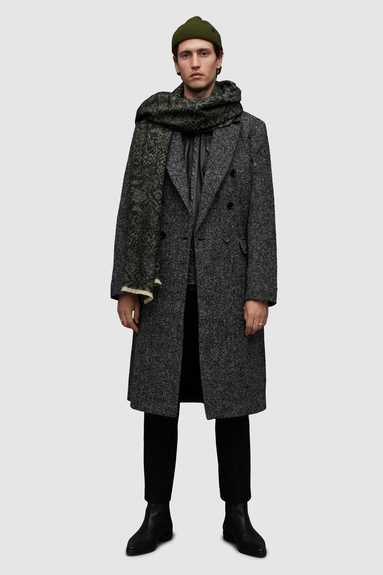KEEGAN COAT BLACK/WHITE 3