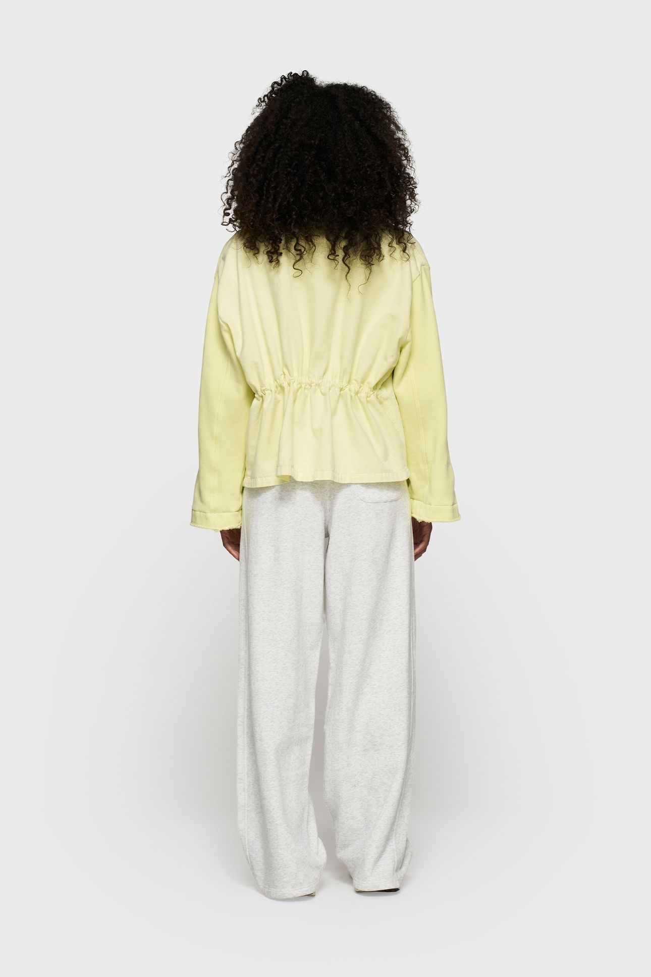 BOXY JACKET TWILL PASTEL YELLOW 3