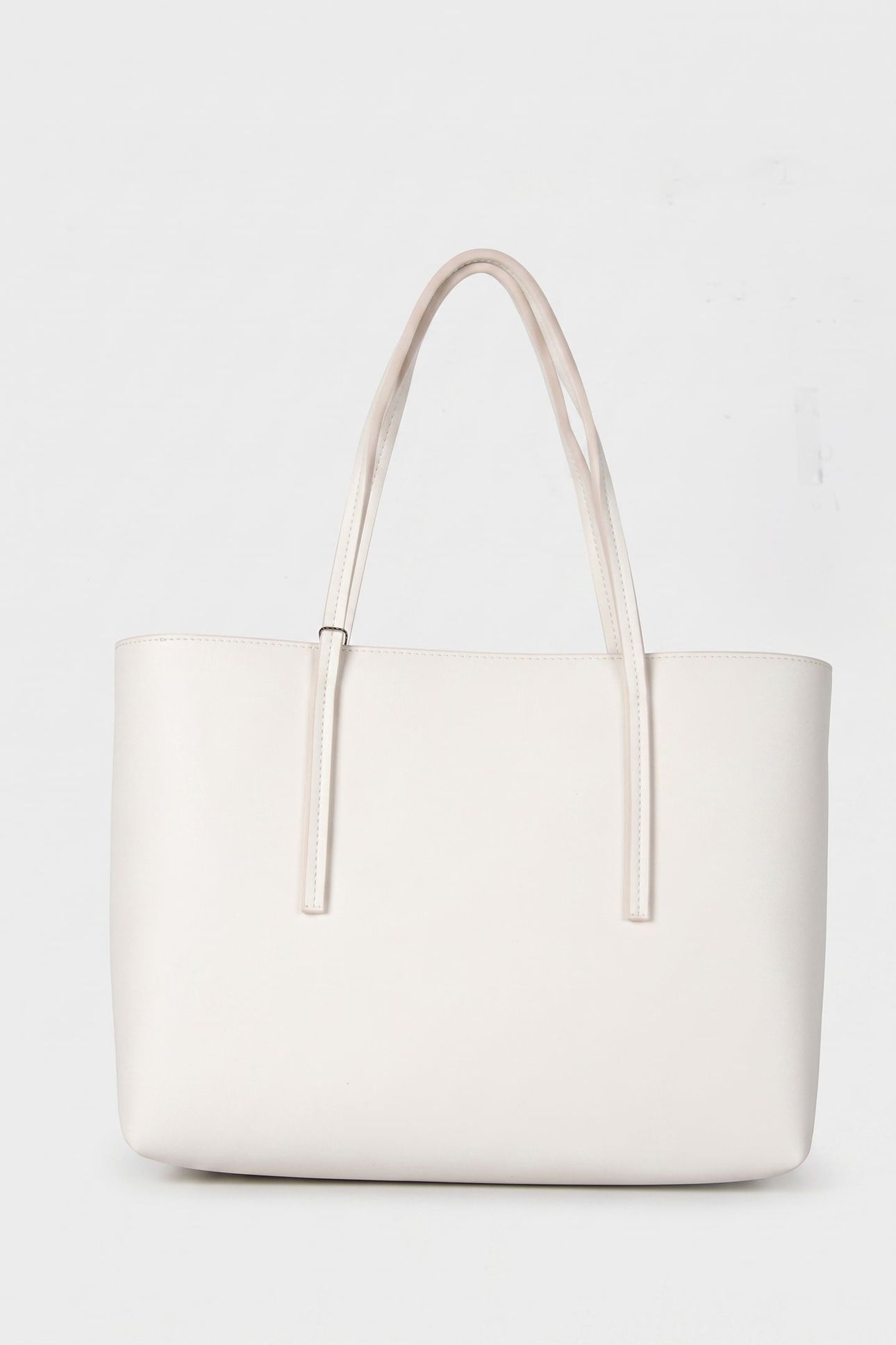 FOIL LOGO SMALL TOTE LILY WHITE 3