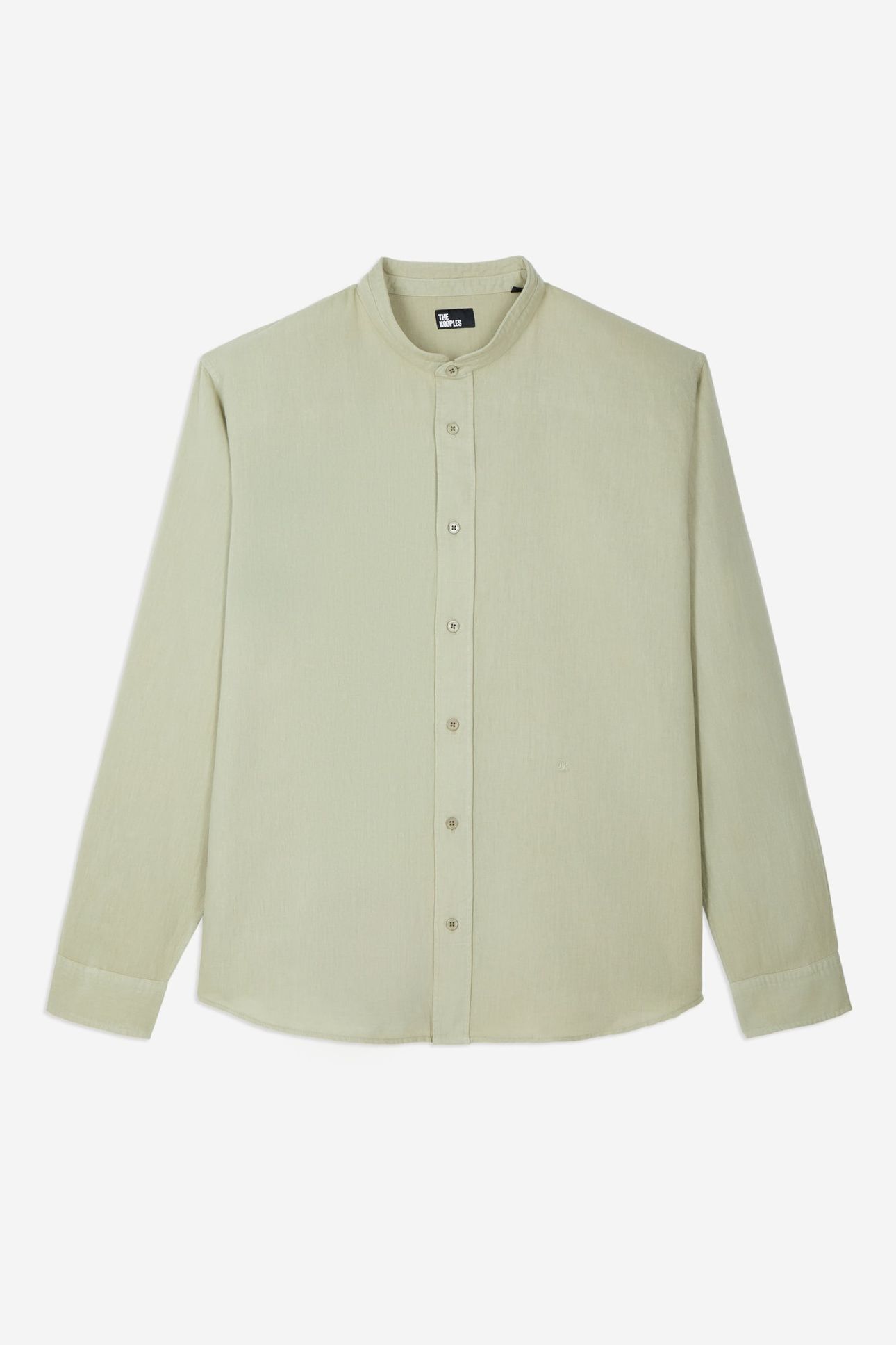LONG-SLEEVED SHIRT WITH OFFICE COLLAR KAKI GREY 5