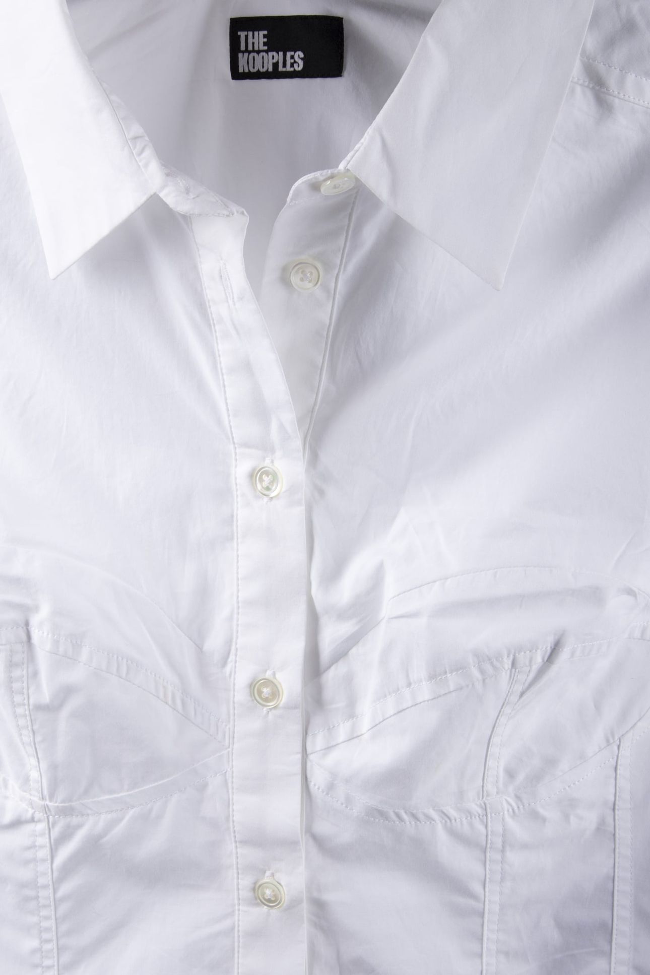 LONG-SLEEVED SHIRT WITH BUSTIER DETAIL WHITE 4