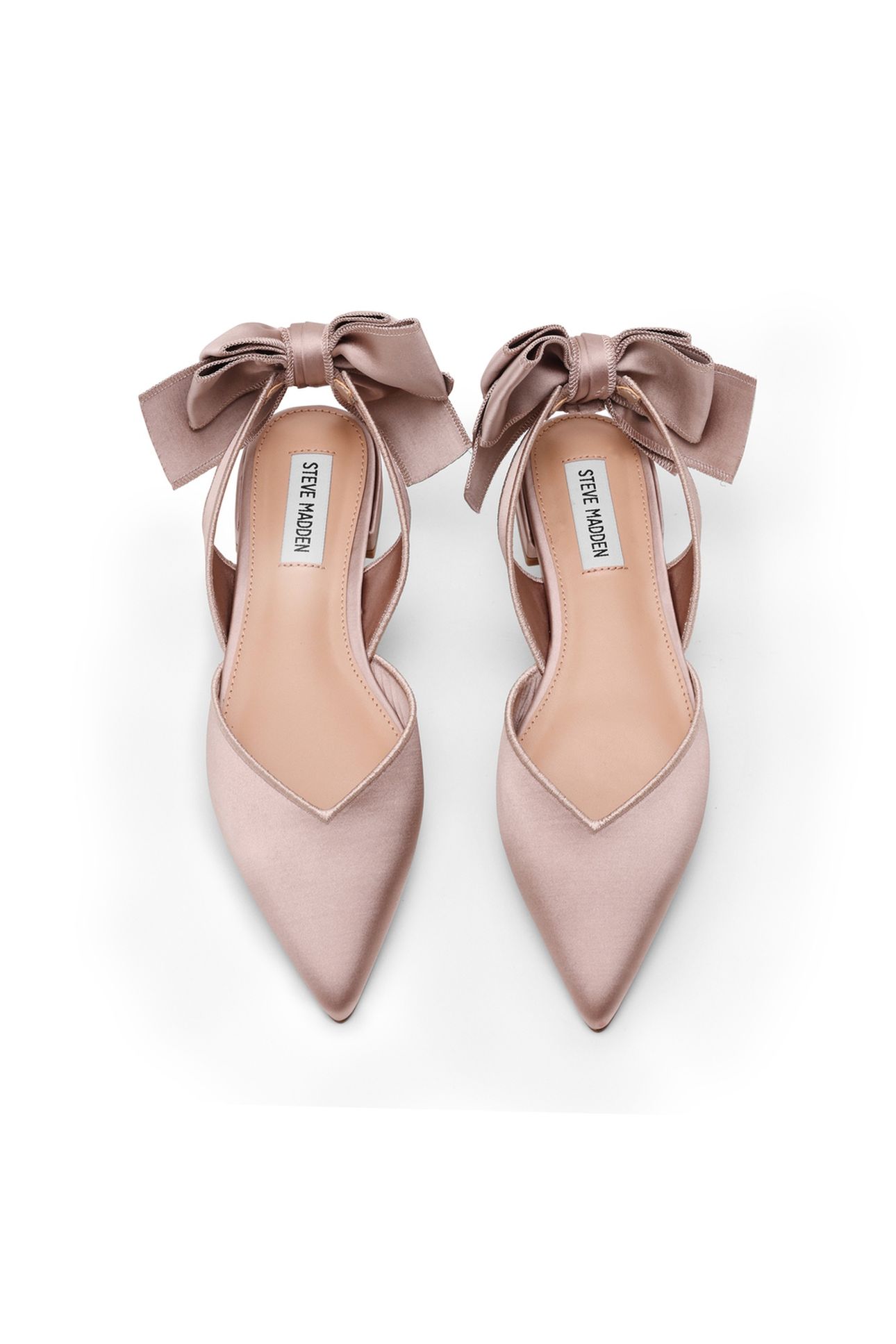 SYNTHIA FLAT SHOES TAUPE SATIN 4