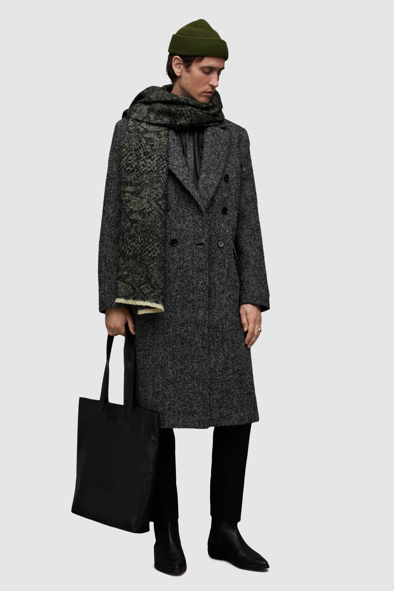 KEEGAN COAT BLACK/WHITE 1
