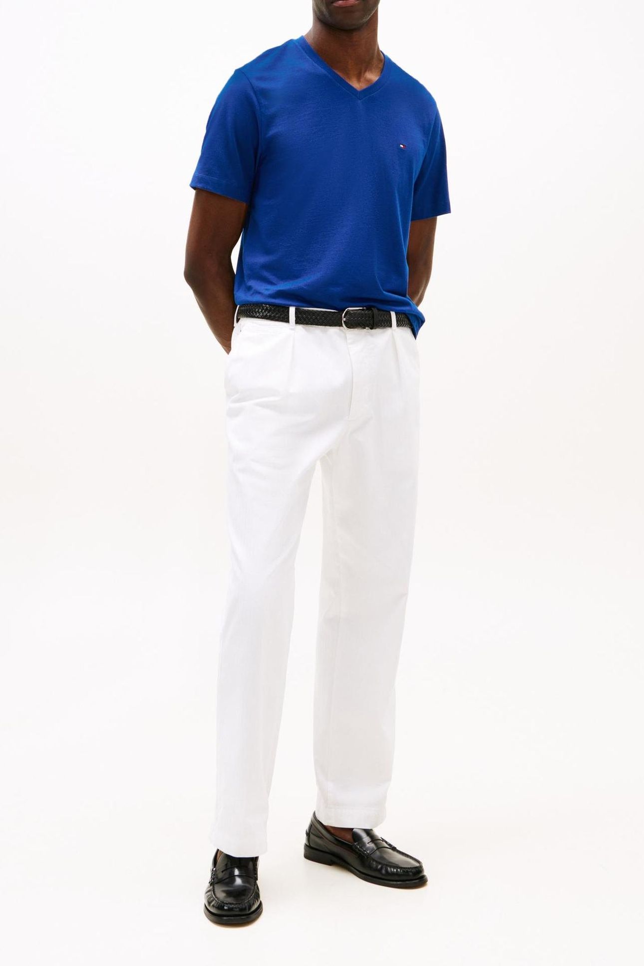 ESSENTIAL V-NECK TEE WEDGE BLUE 1