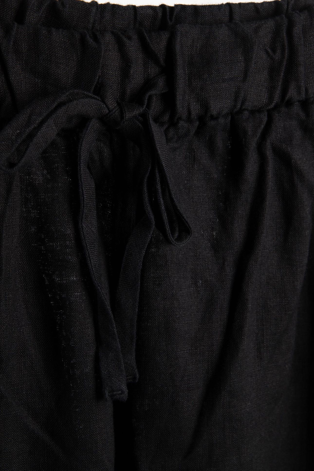 LUDVIG LINEN TROUSERS BLACK 4