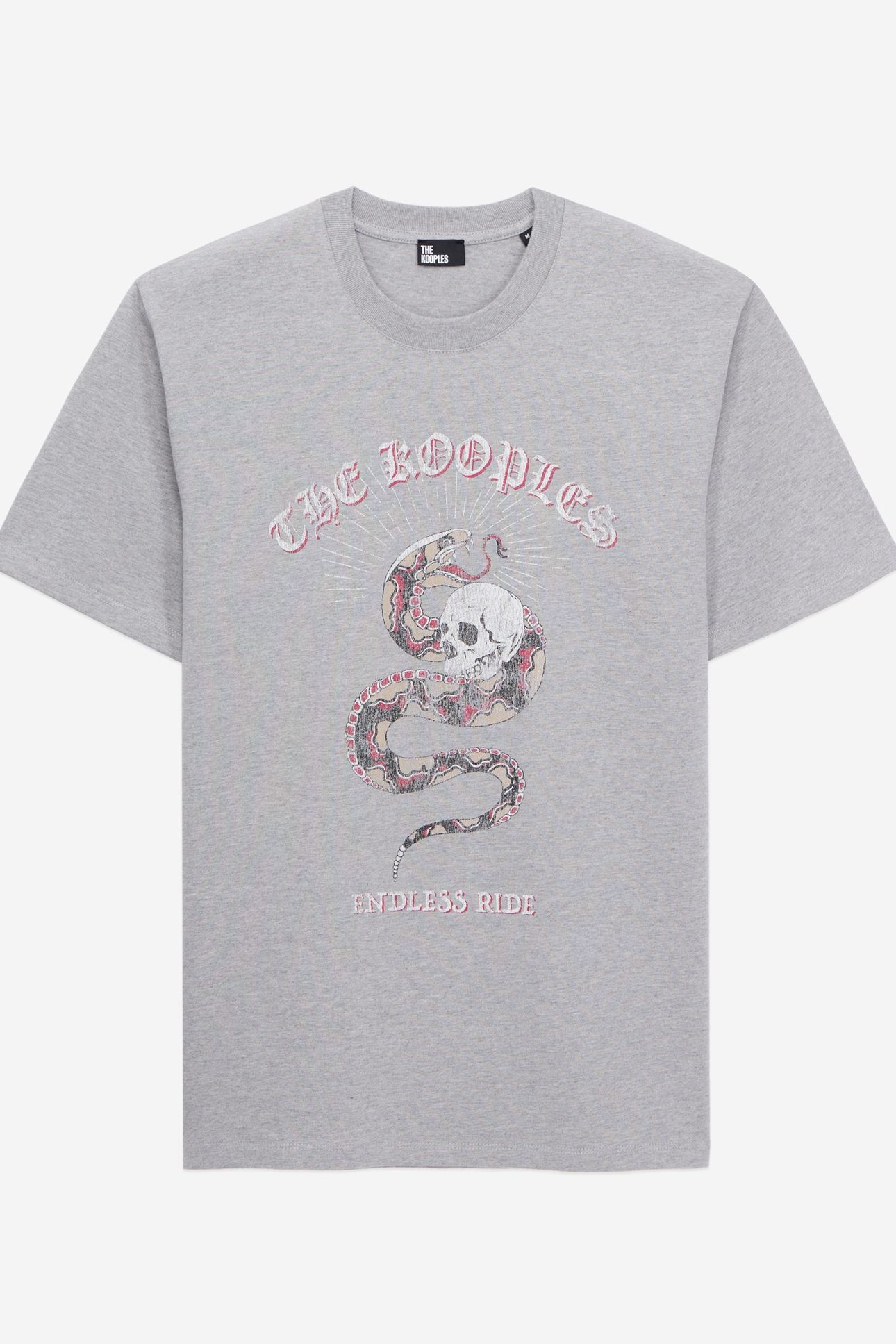 SHORT-SLEEVED T-SHIRT WITH SNAKE PRINT LIGHT GREY CHINE 5