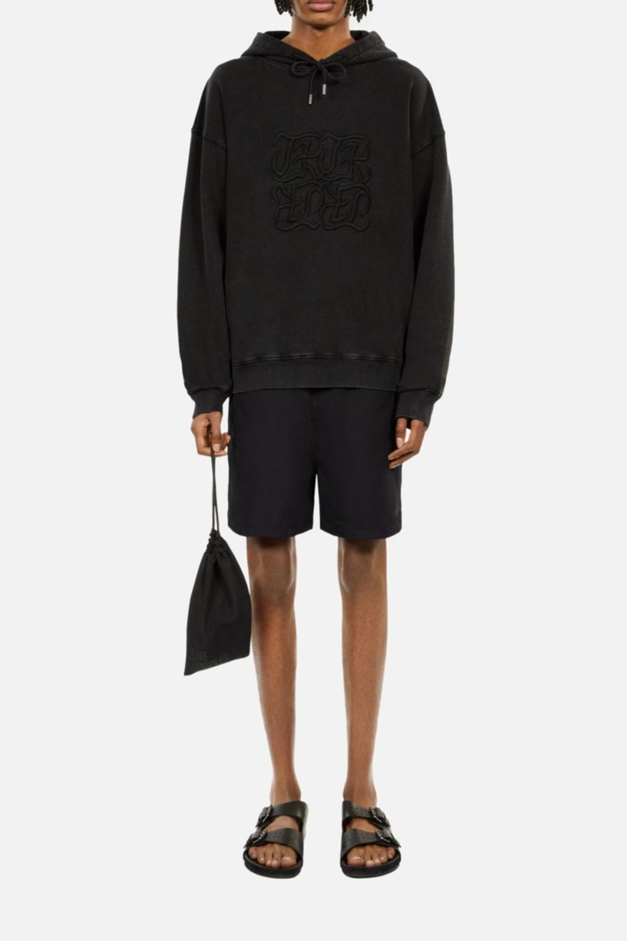 TK ACID EMBROIDERED SWEATSHIRT BLACK WASHED 1