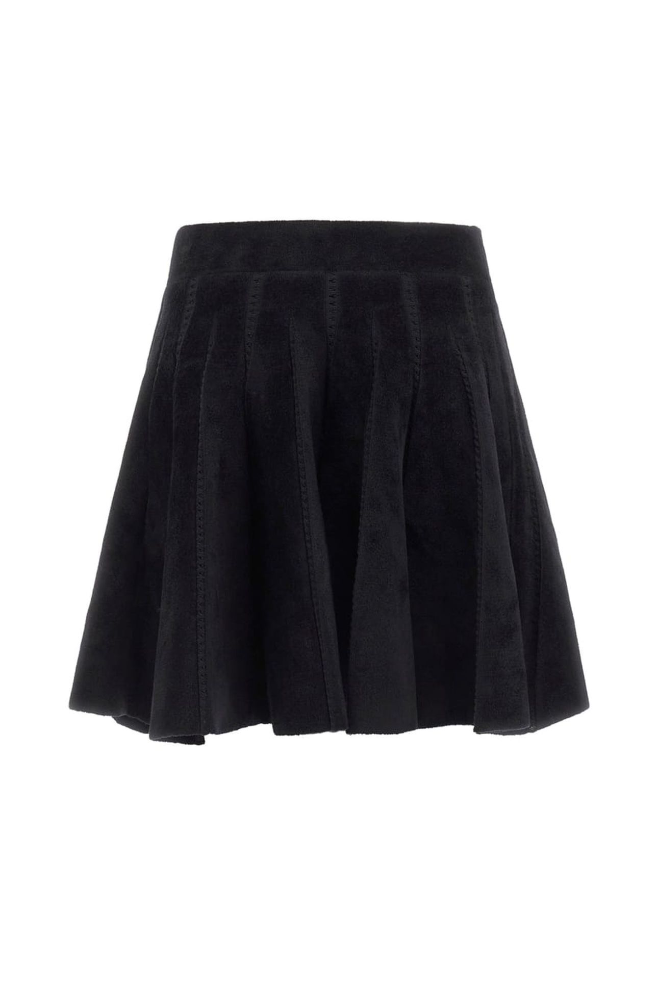 VERANERA FLARE SKIRT JET BLACK A996 4