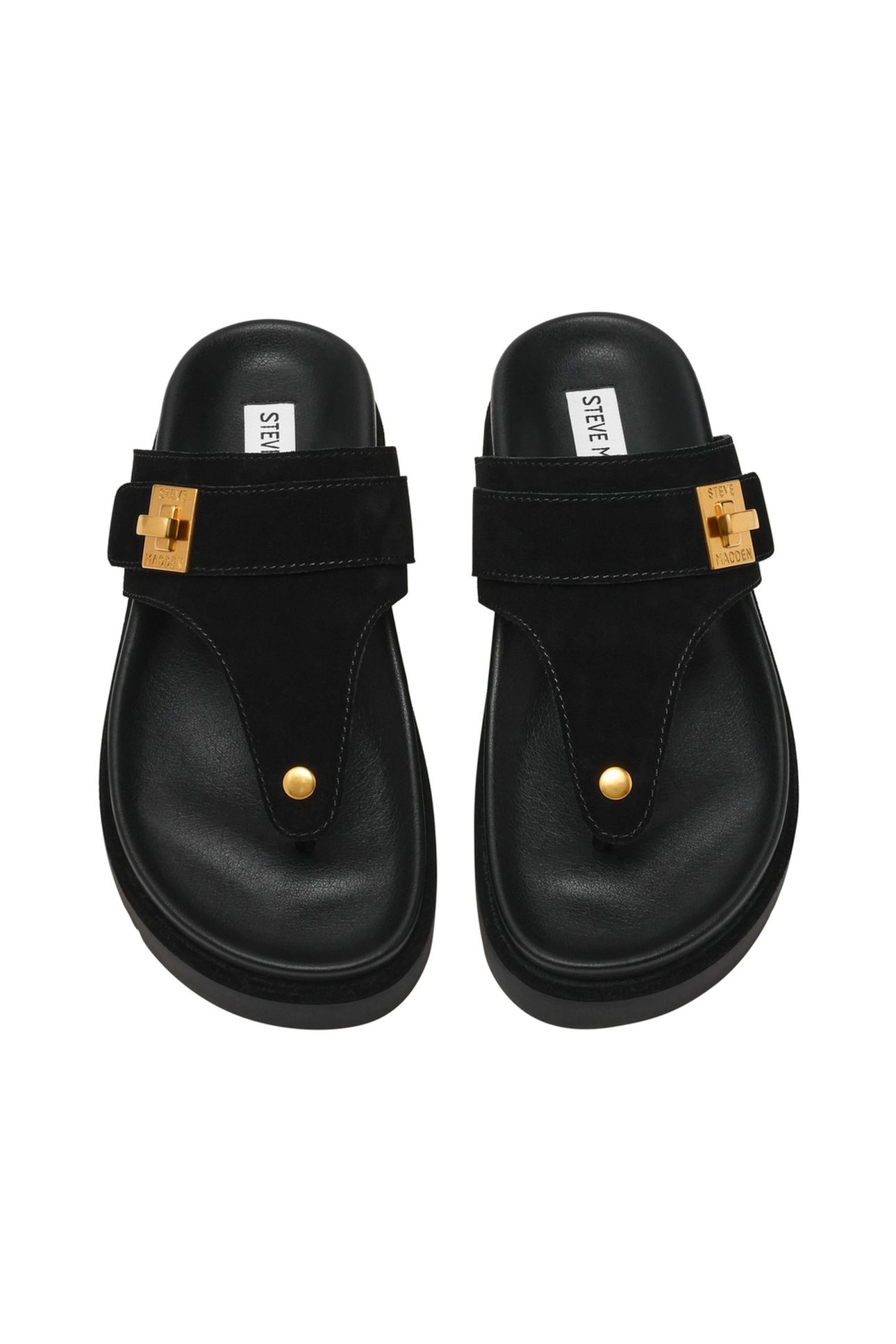 TUNED-IN SANDALS BLACK SUEDE 6