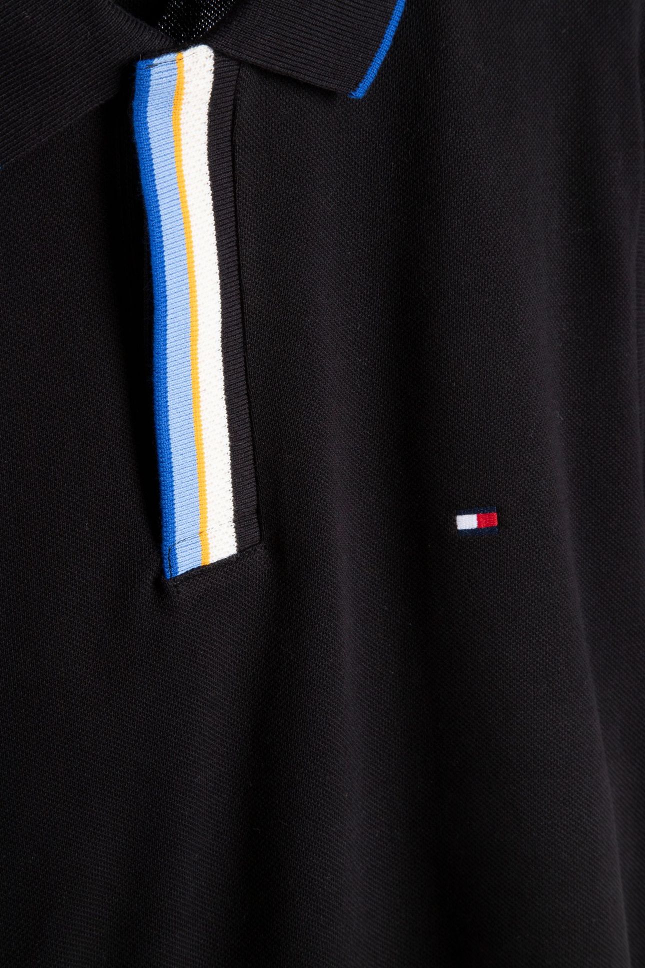 PIQUE PLACKET T-SHIRT BLACK 4