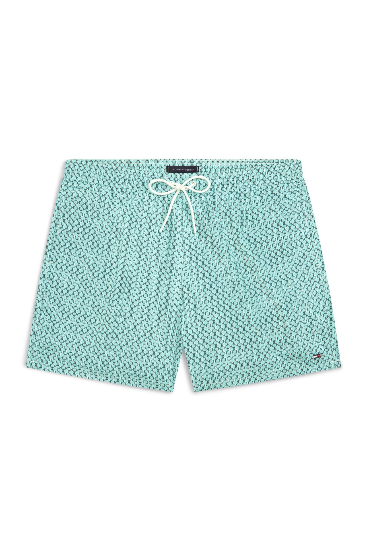 MEDIUM DRAWSTRING PRINT SWIM TRUNK MINI H GEO ARTIC AQUA 4