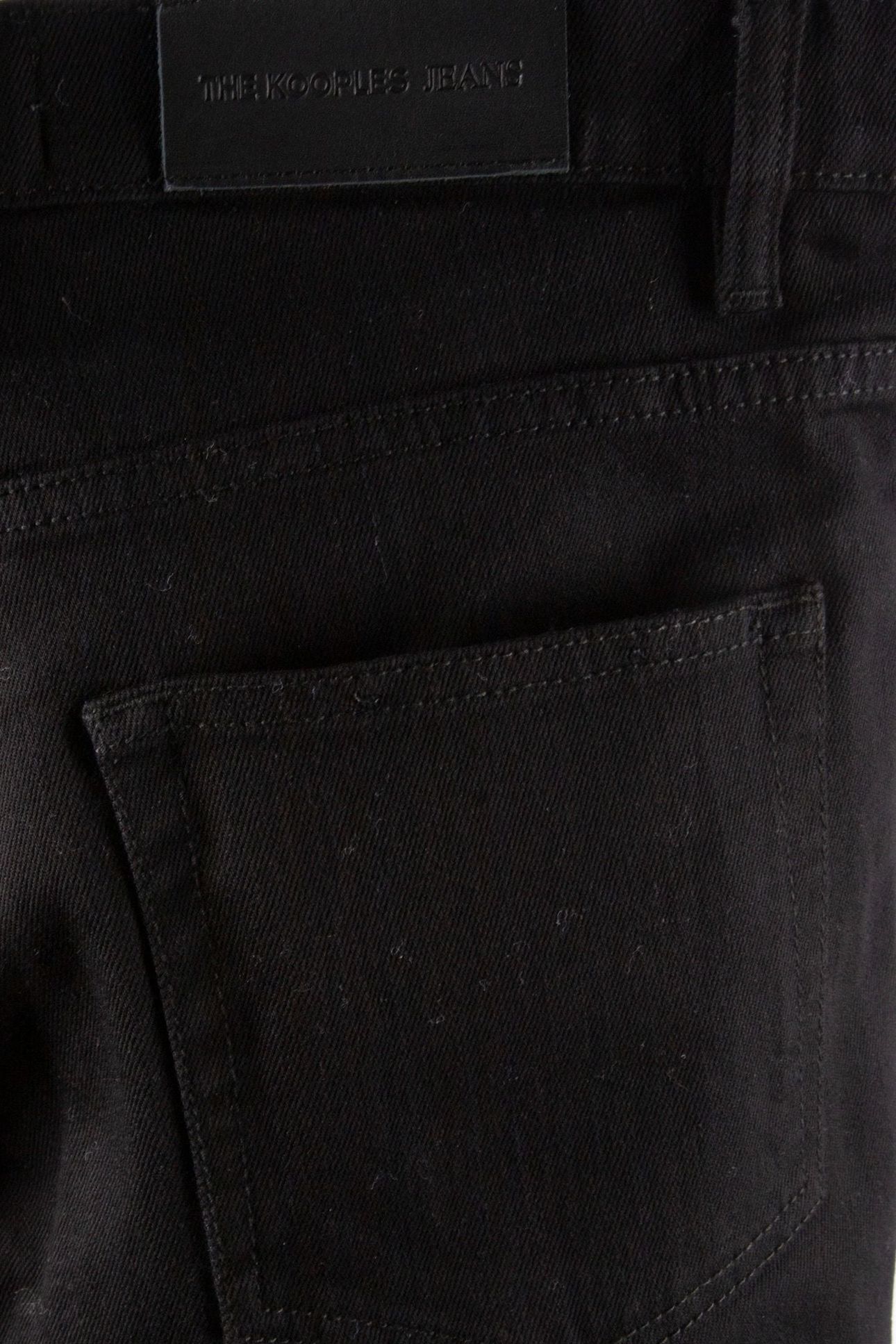 SLIM BLACK DENIM JEANS BLACK BRUT 5