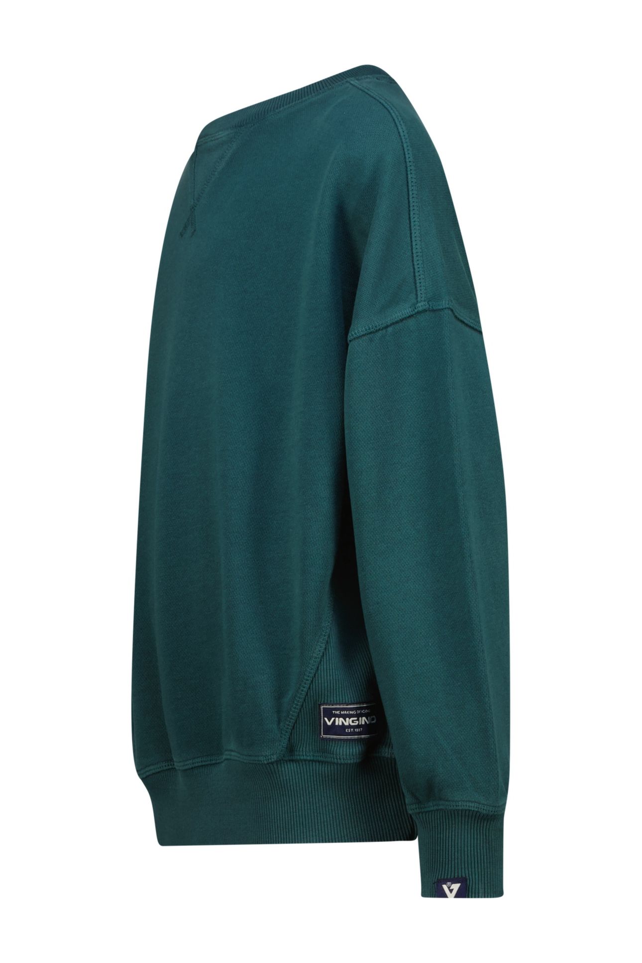 BOYS NEVY SWEATER DARK JUNGLE GREEN 2