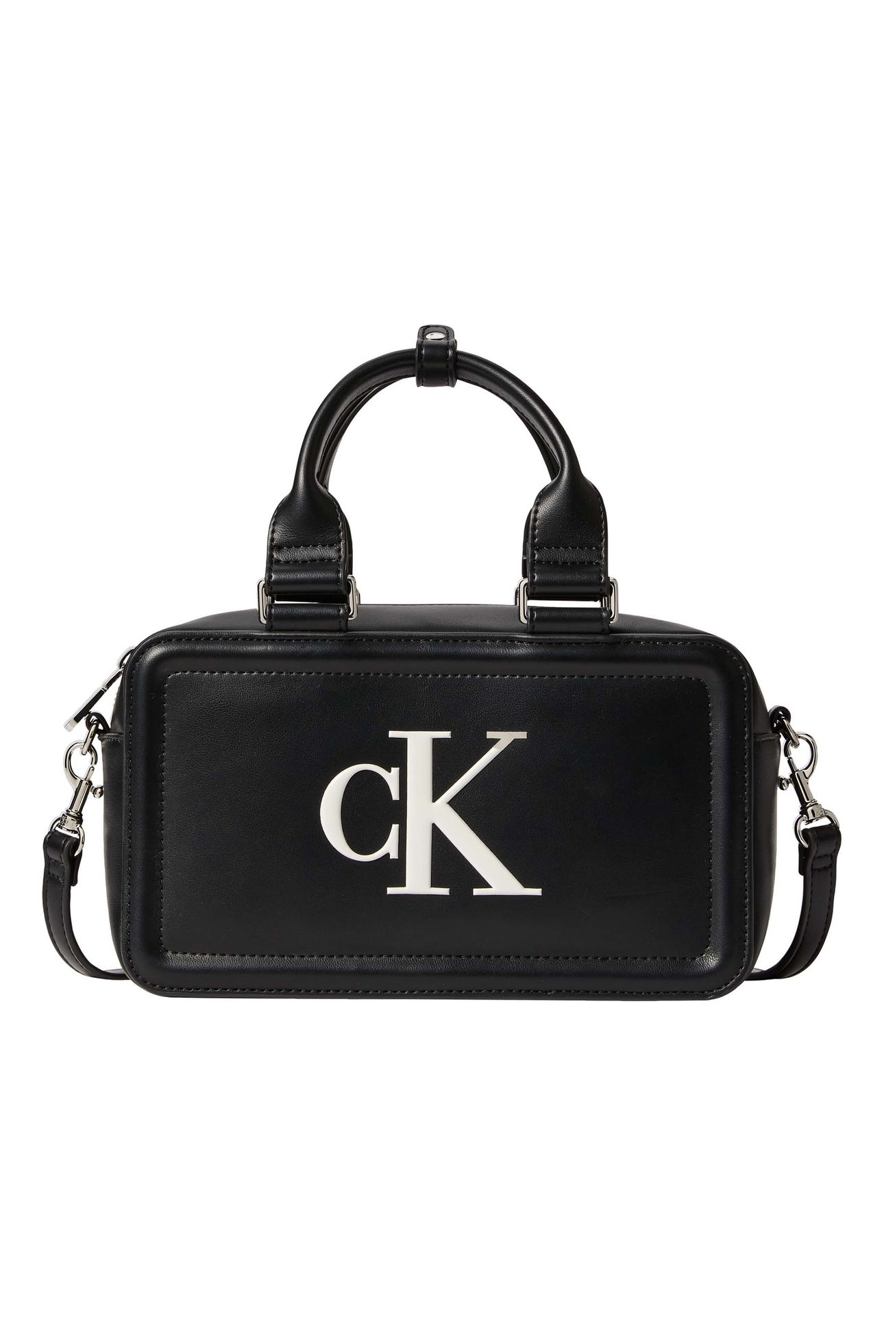 MONOGRAM BAULETTO CROSSBODY BAG BLACK/WHITE 5