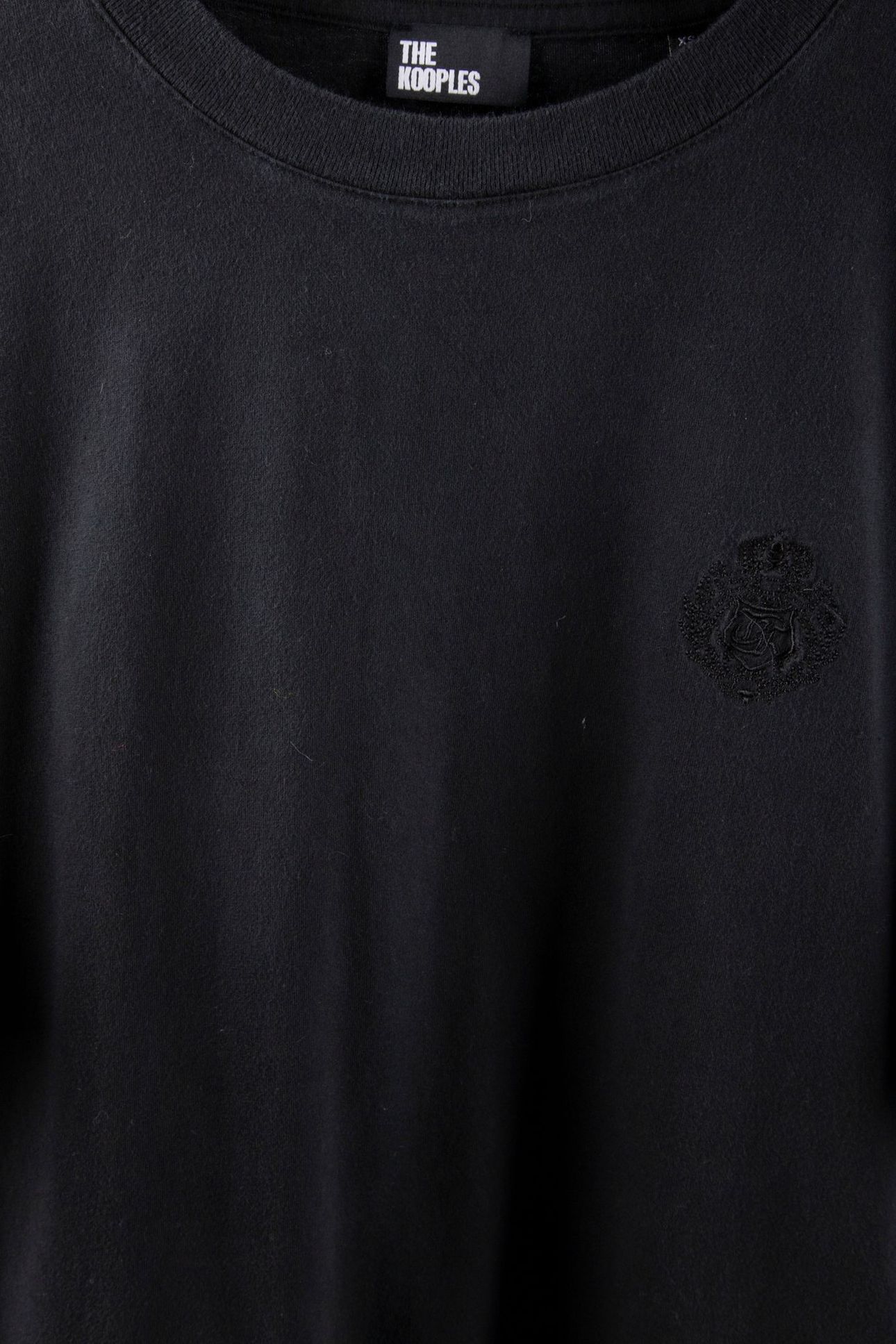 SHORT-SLEEVED T-SHIRT WITH EMBROIDERY BLACK WASHED 4