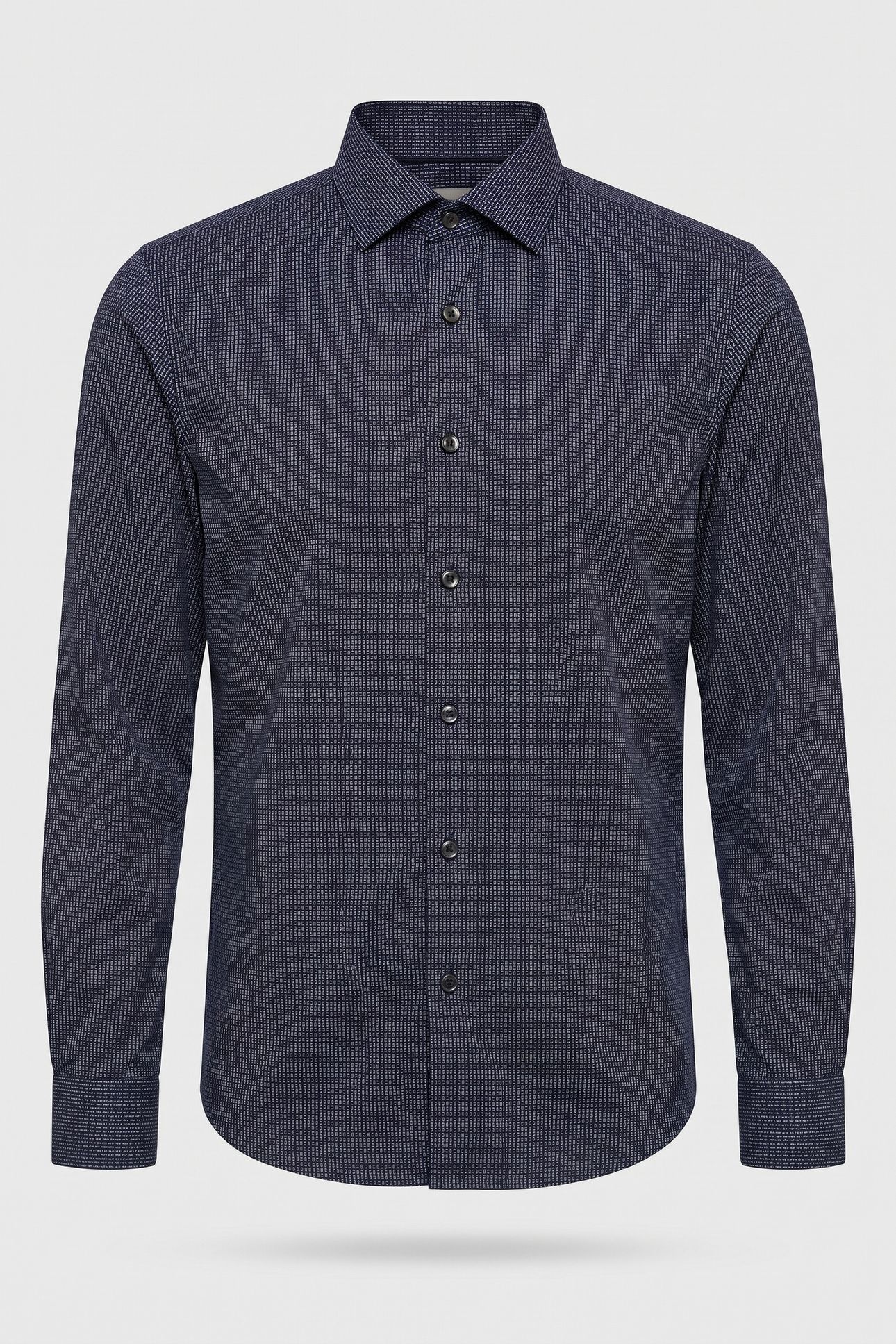 SLIM ESSENTIAL POPLIN SHIRT NAVY 3