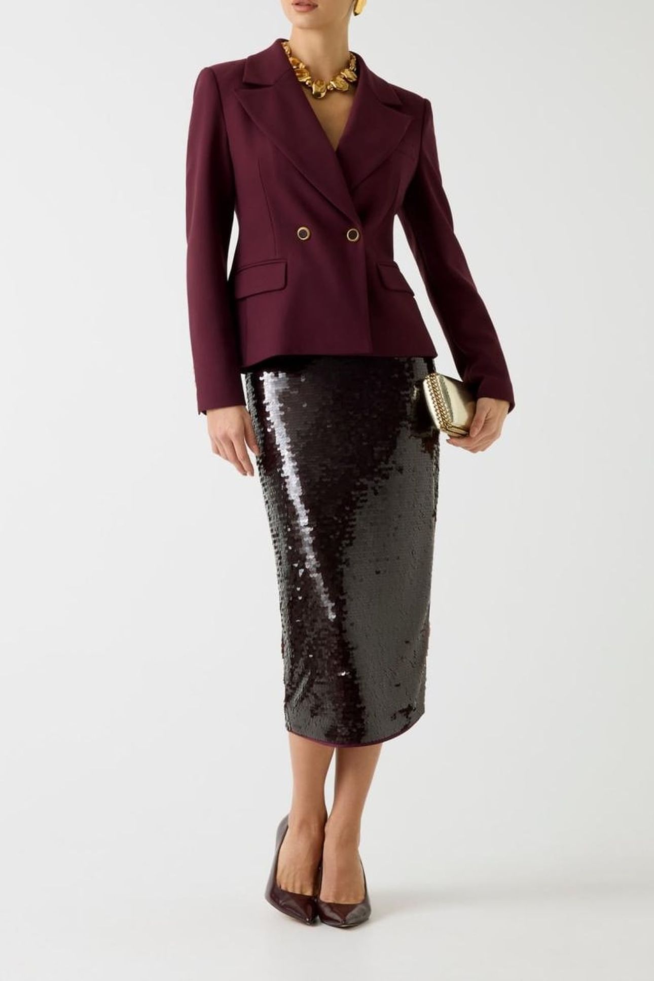 LIA FIT DOUBLE BRST REGAL PLUM 1