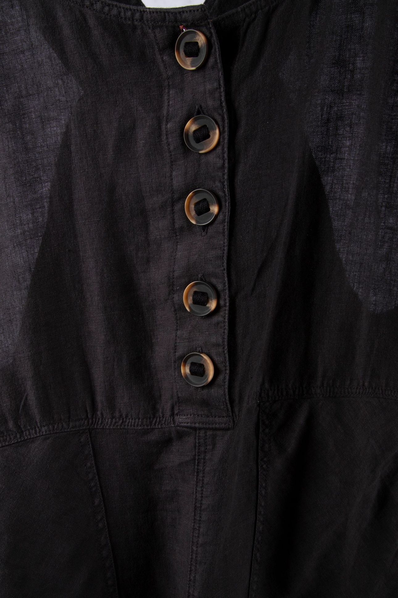 VIOLA LINEN DUNGAREE PURE BLACK 4