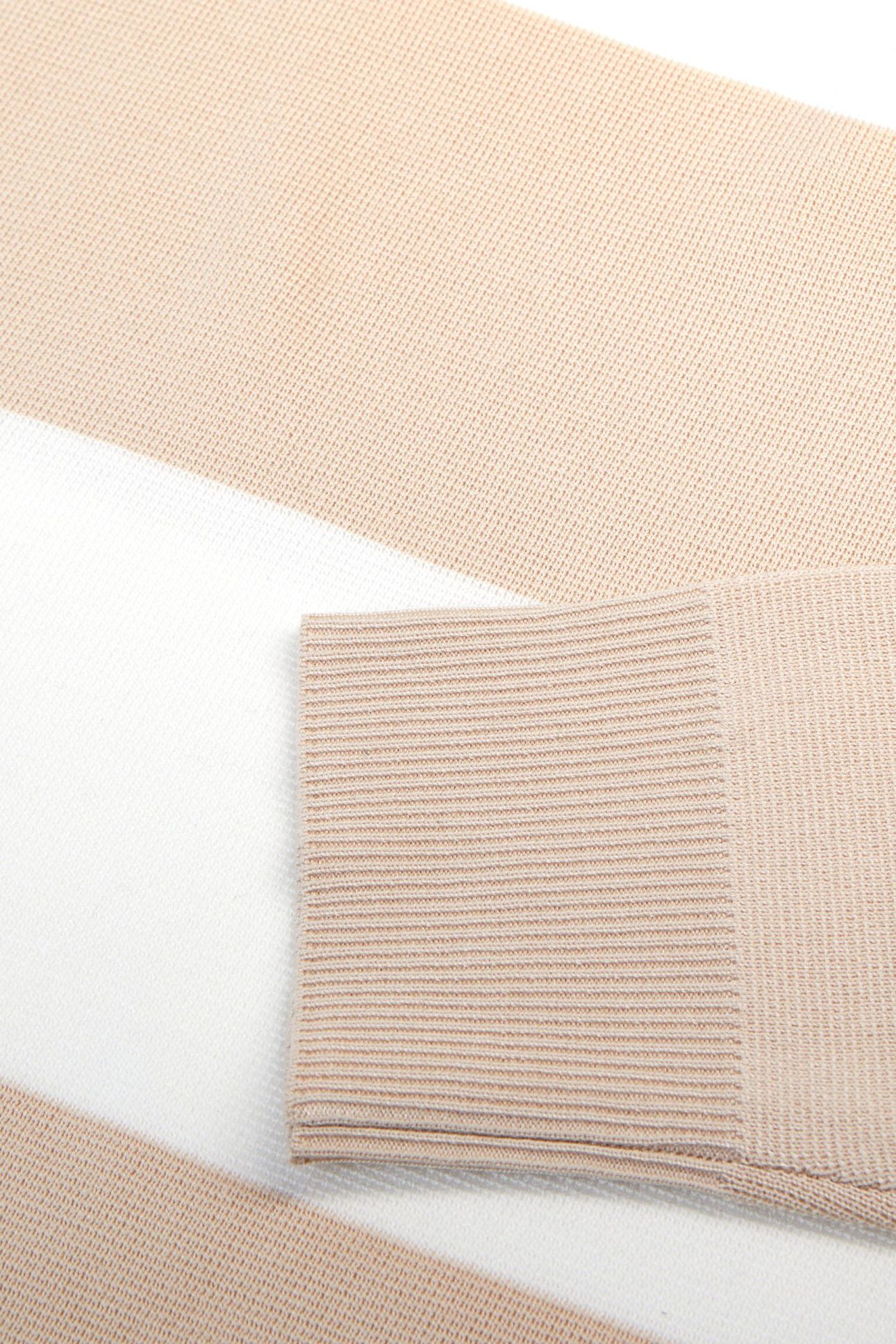 PULL RAYE BICOLOR BEIGE ECRU 7