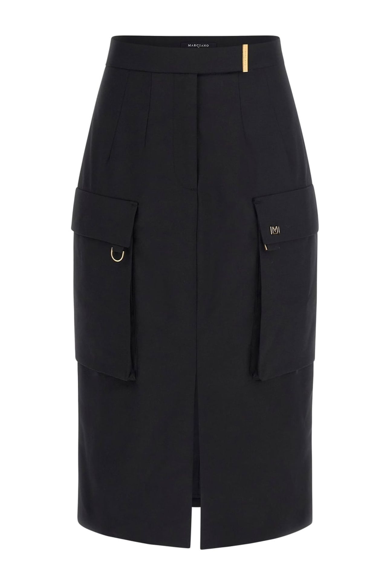 IRINA MIDI SKIRT JET BLACK A996 1