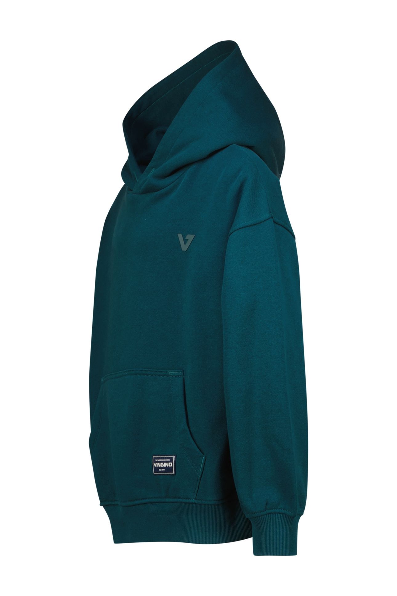 BOYS BASIC-HOODY SWEATER DARK JUNGLE GREEN 3