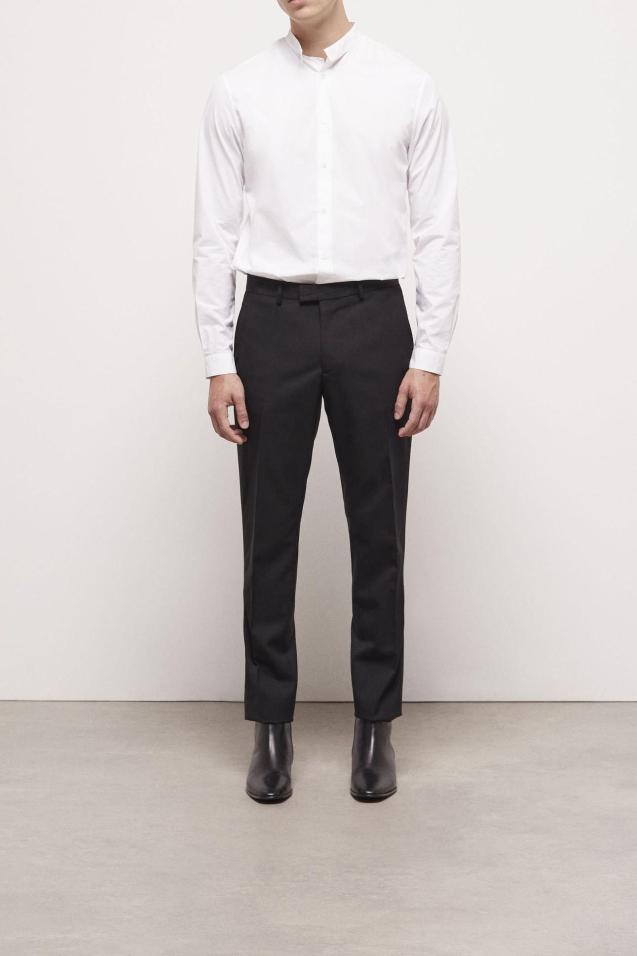 SATIN SUIT TROUSERS BLACK 2