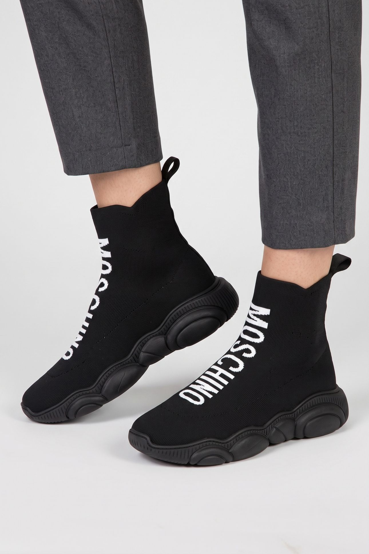 TEDDY SHOES HIGH TOP WITH LOGO BLACK 2