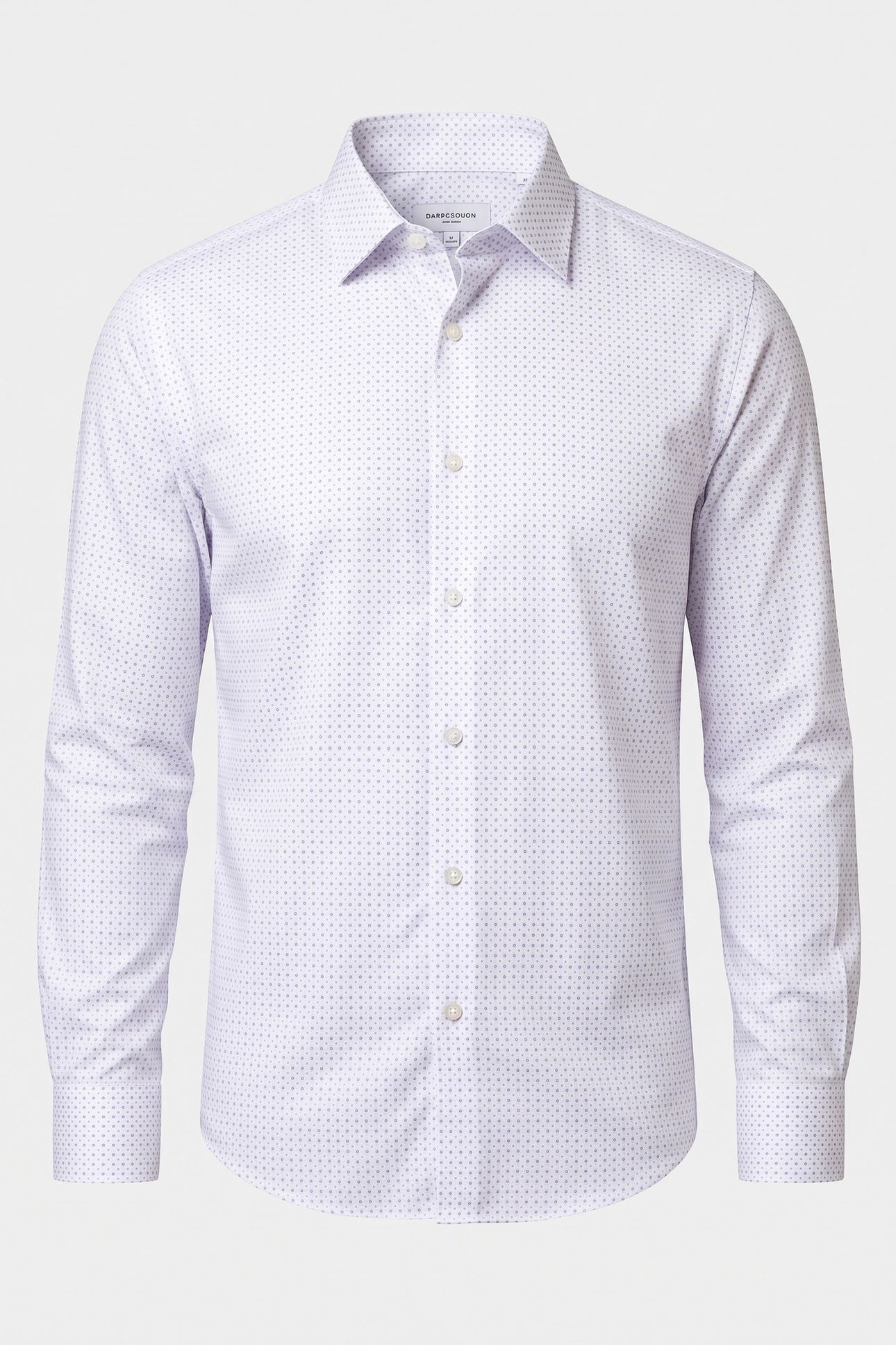 SLIM PERF SOLID SHIRT BLUE MULTI 3