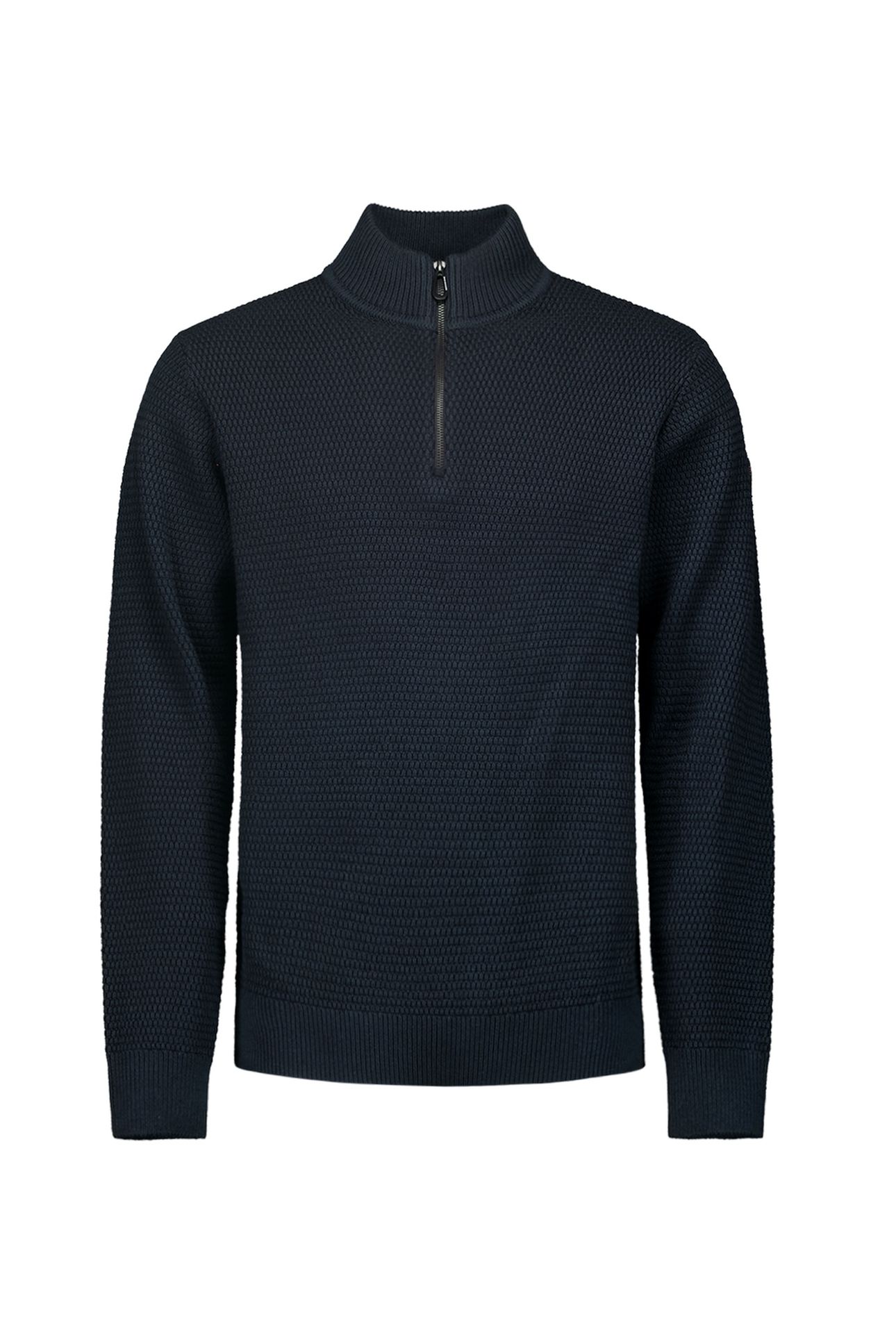 PULLOVER HALF ZIPPER 2 COLOURED MELANGE NIGHT 5
