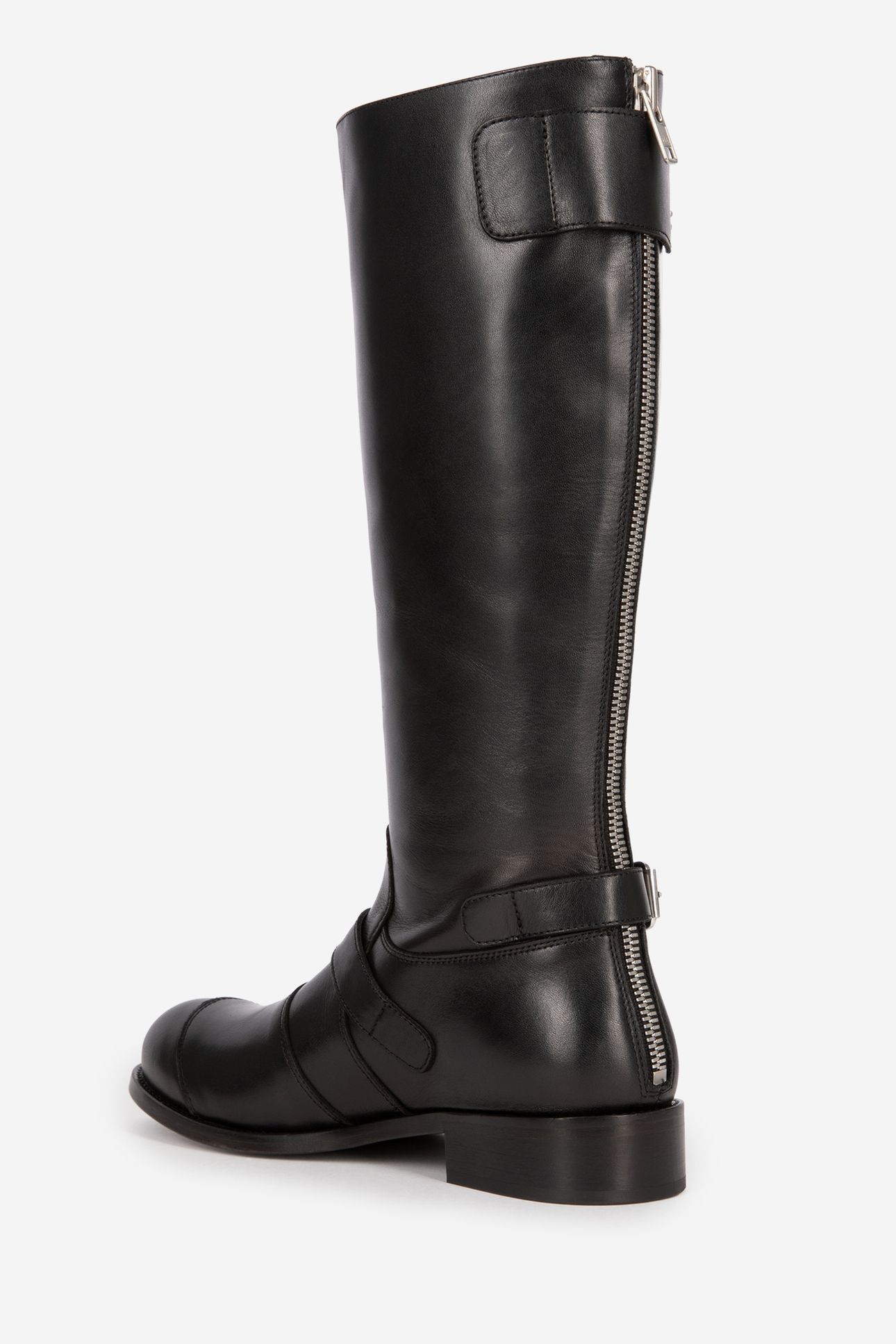 LEATHER BOOTS WITH BUCKLES BLACK 2