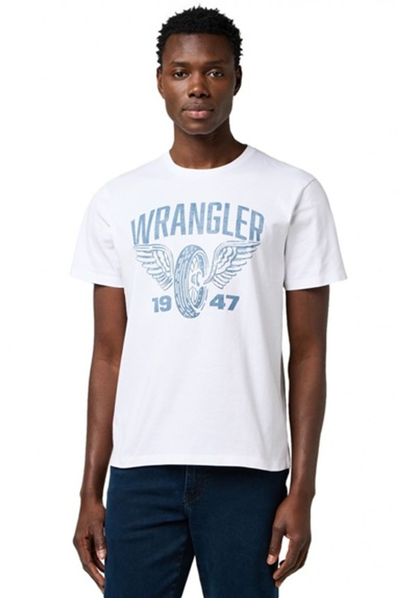 AMERICANA TEE WORN WHITE 1