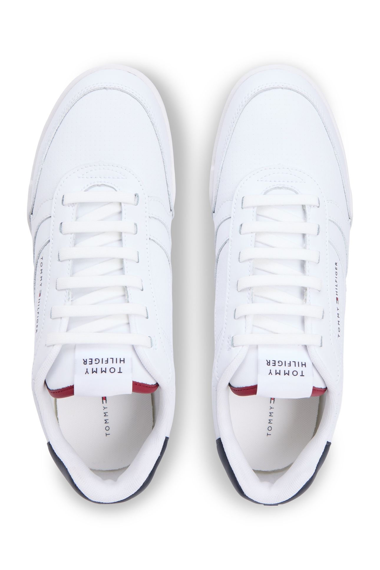 CONTRAST HEEL TRAINERS WILEATHER WHITE 5
