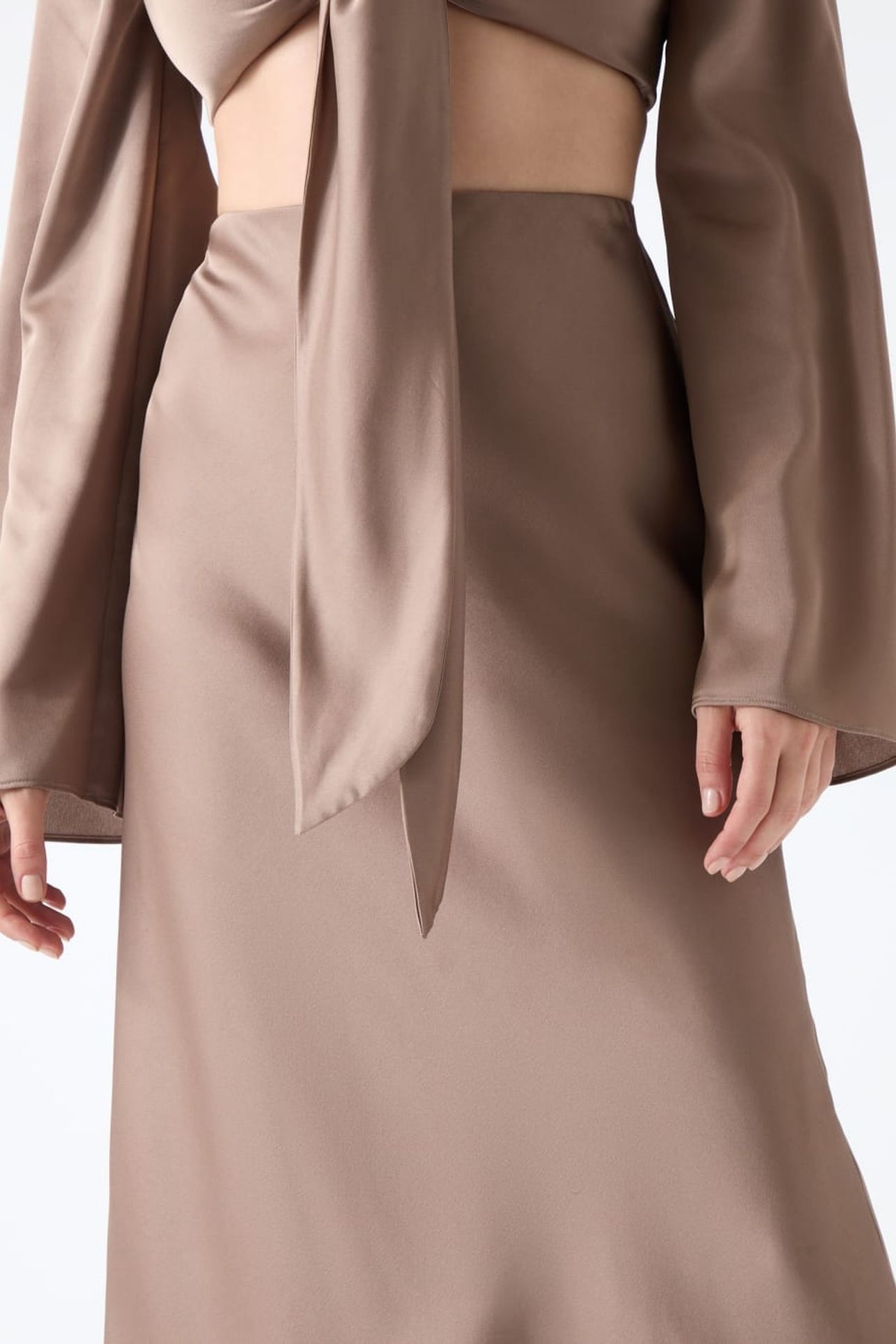 MONICA LONG SKIRT BUFF TAUPE 8