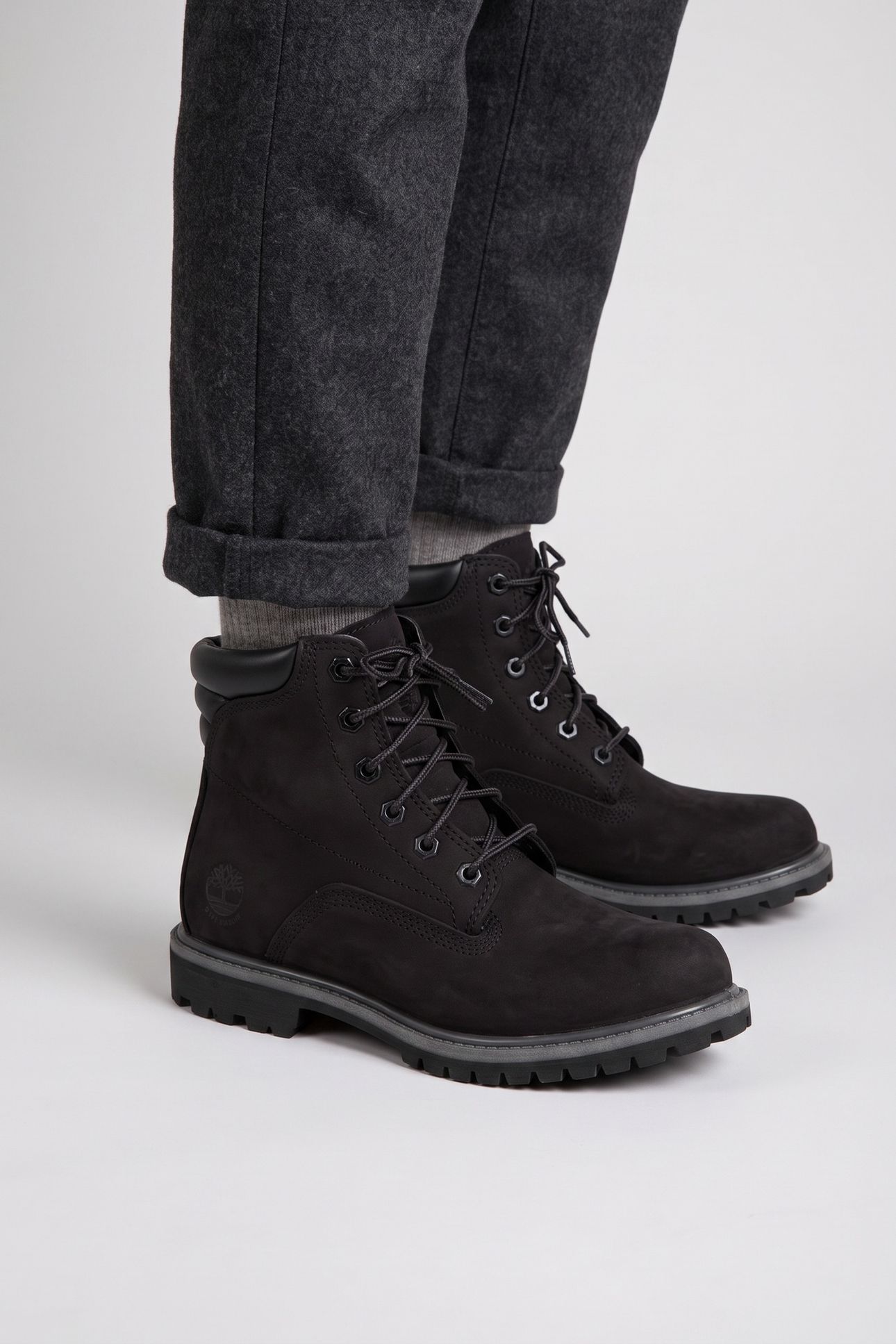 WATERVILLE 6 INCH LACE UP WATERPROOF BOOT BLACK 3