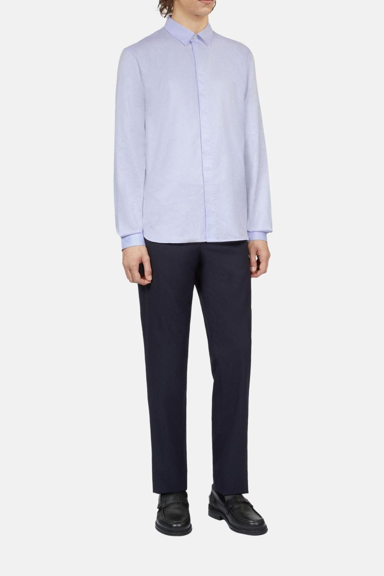 LONG-SLEEVED SHIRT WITH CLASSIC COLLAR LIGHT BLUE 3